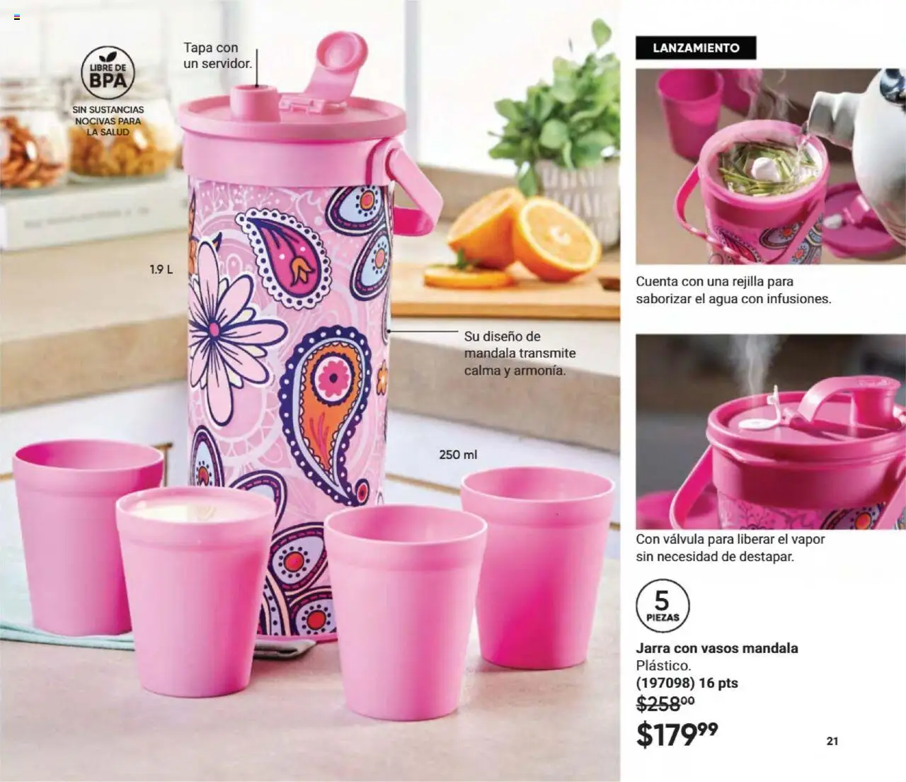 Nuevas ofertas de AVON válidas en toda la República Mexicana desde el 09.08.2025. ¡Encuentra las mejores ofertas en AVON - Casa & Estilo 13 2025! | Página: 23 | Productos: Agua, Rejilla, Vasos, Jarra