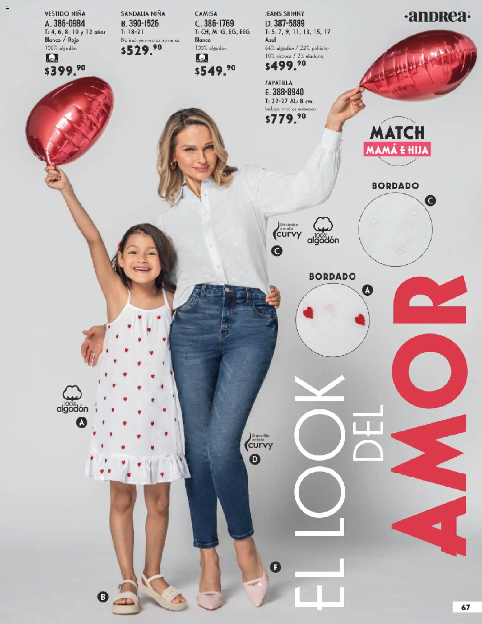 Nuevas ofertas de Andrea válidas en toda la República Mexicana desde el 25.01.2026. ¡Encuentra las mejores ofertas en Andrea catálogo Vestir! | Página: 67 | Productos: Camisa, Algodón, Vestido