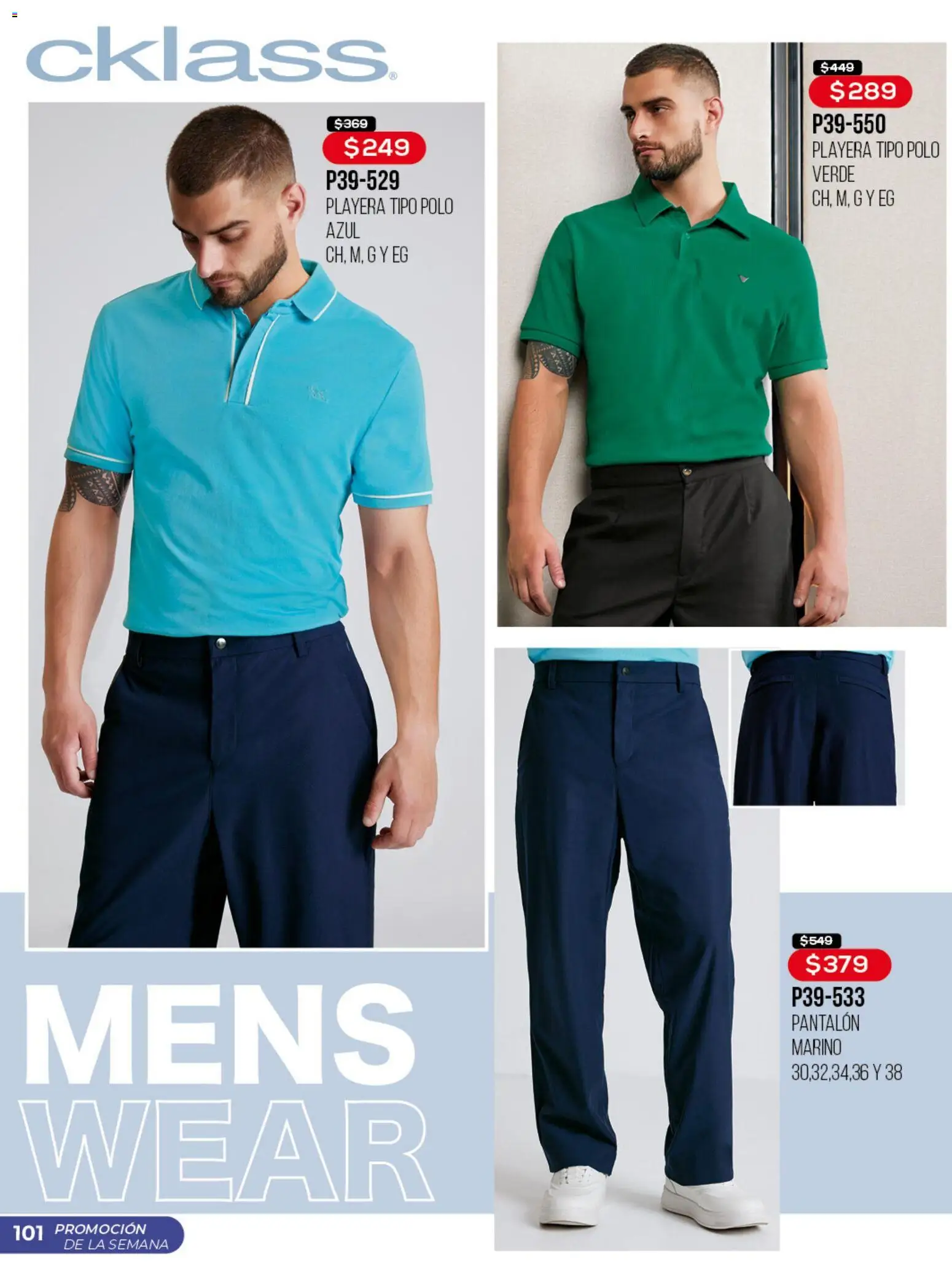 Nuevas ofertas de Cklass válidas en toda la República Mexicana desde el 30.03.2026. ¡Encuentra las mejores ofertas en Cklass catálogo Promo semanal! | Página: 102 | Productos: Playera