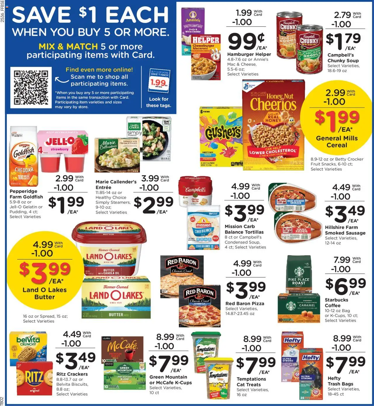 Fry's Food Weekly Ad - valid from 08.10.2025 | Page: 6 | Products: Coffee, Pizza, Beef, Bag