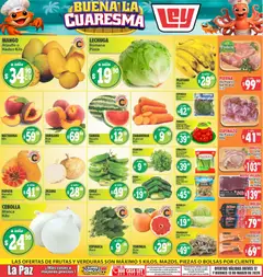 Vista previa de Casa Ley folleto Las ofertas de frutas y verdunas La Paz, nuevo folleto de la tienda, válido en México a partir del 12.03.2026