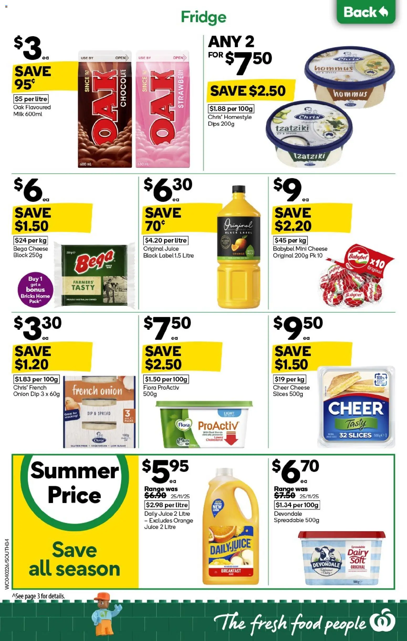 Woolworths catalogue - valid from 04.02.2026 | Page: 34 | Products: Milk, Chocolate, Juice, Fridge