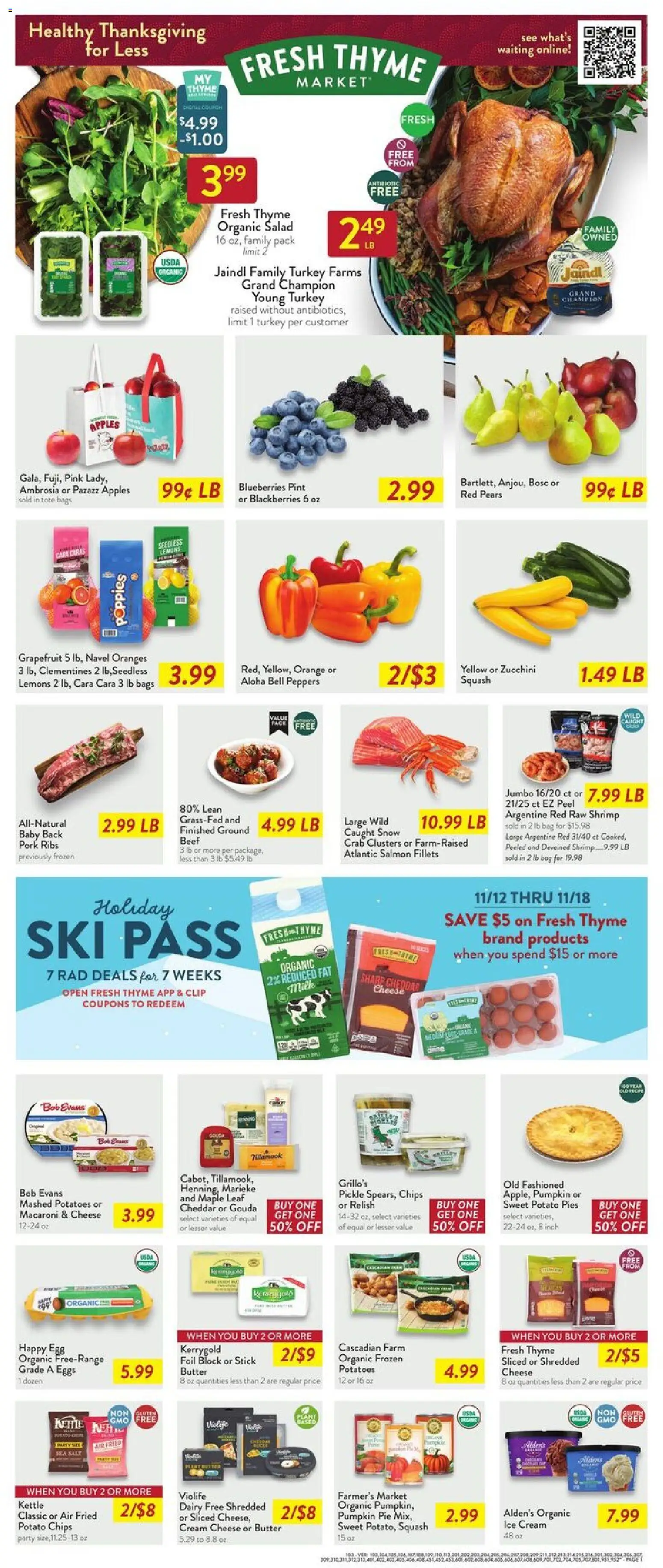 Fresh Thyme Weekly Ad - IA - valid from 12.11.2025 | Page: 3 | Products: Butter, Eggs, Chips, Bag