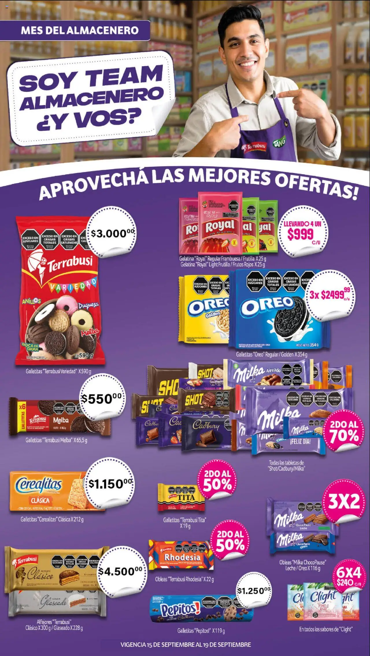 Makro ofertas │ válido desde el 15.09.2025 | Página: 3 | Productos: Peso, Galletitas, Gelatina, Leche