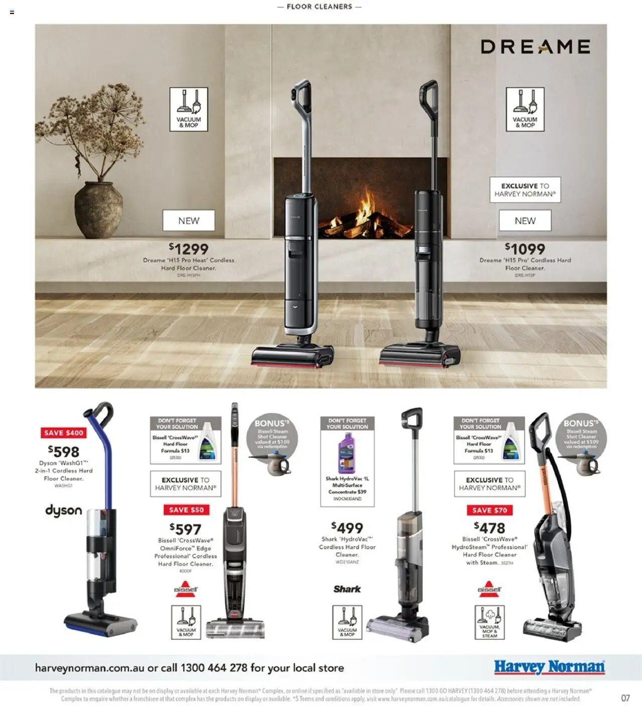 Harvey Norman catalogue - valid from 09.09.2025 | Page: 7 | Products: Mop, Cleaner, Accessories