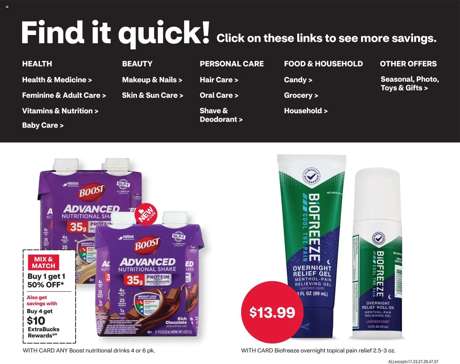 CVS Pharmacy Weekly Ad - valid from 26.10.2025 | Page: 5 | Products: Chocolate, Deodorant, Weight