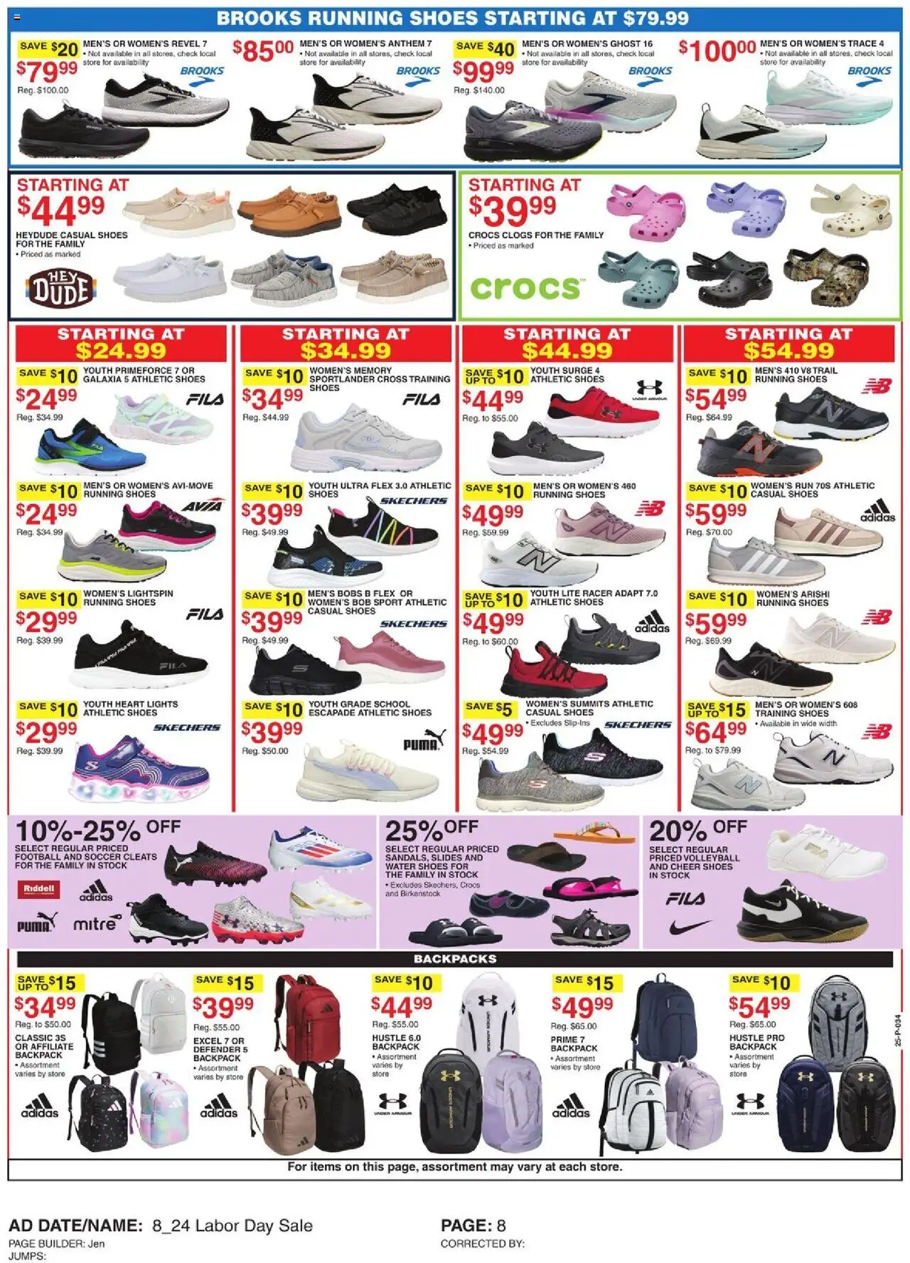 Dunham's Sports Weekly Ad - valid from 23.08.2025 | Page: 9 | Products: Pump, Water, Backpack