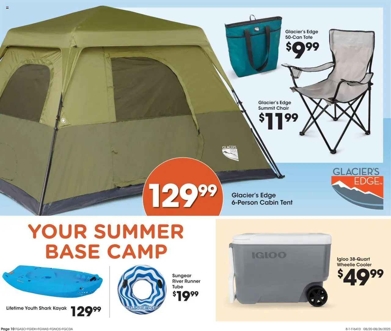 Fred Meyer Home & Apparel - valid from 20.08.2025 | Page: 13 | Products: Chair, Kayak, Tent