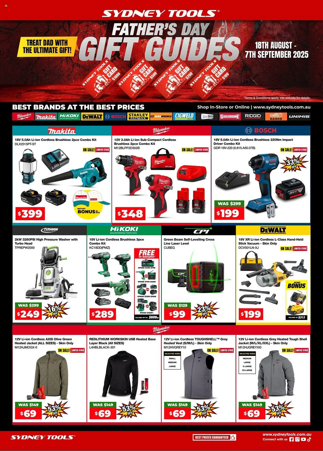 Sydney Tools catalogue - valid from 18.08.2025 | Page: 1 | Products: Vest, Usb, Tools, Washer