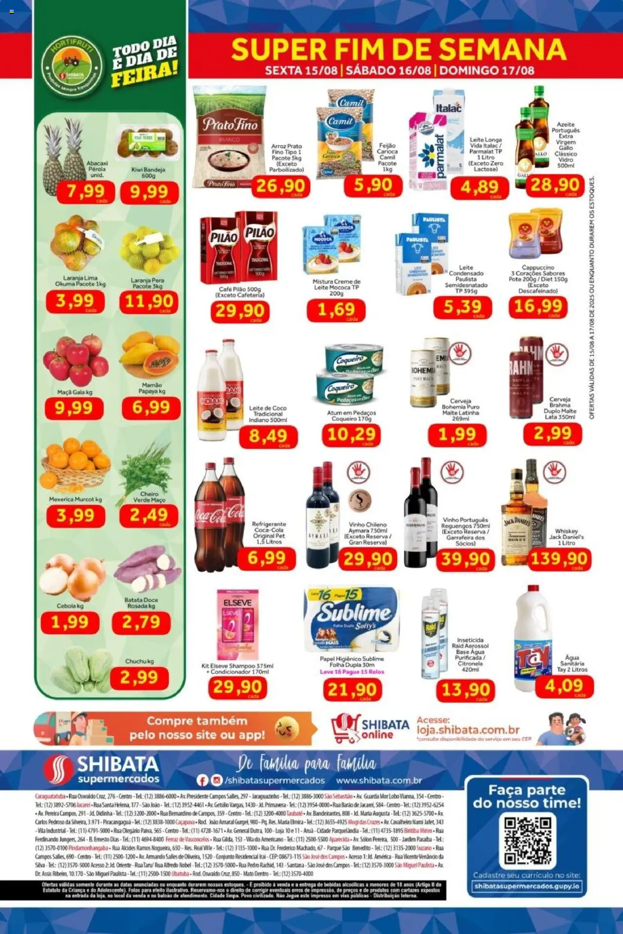 Shibata Folheto - válido de 15.08.2025 | Página: 2 | Produtos: Coco, Feijão, Bandeja, Papel higiênico