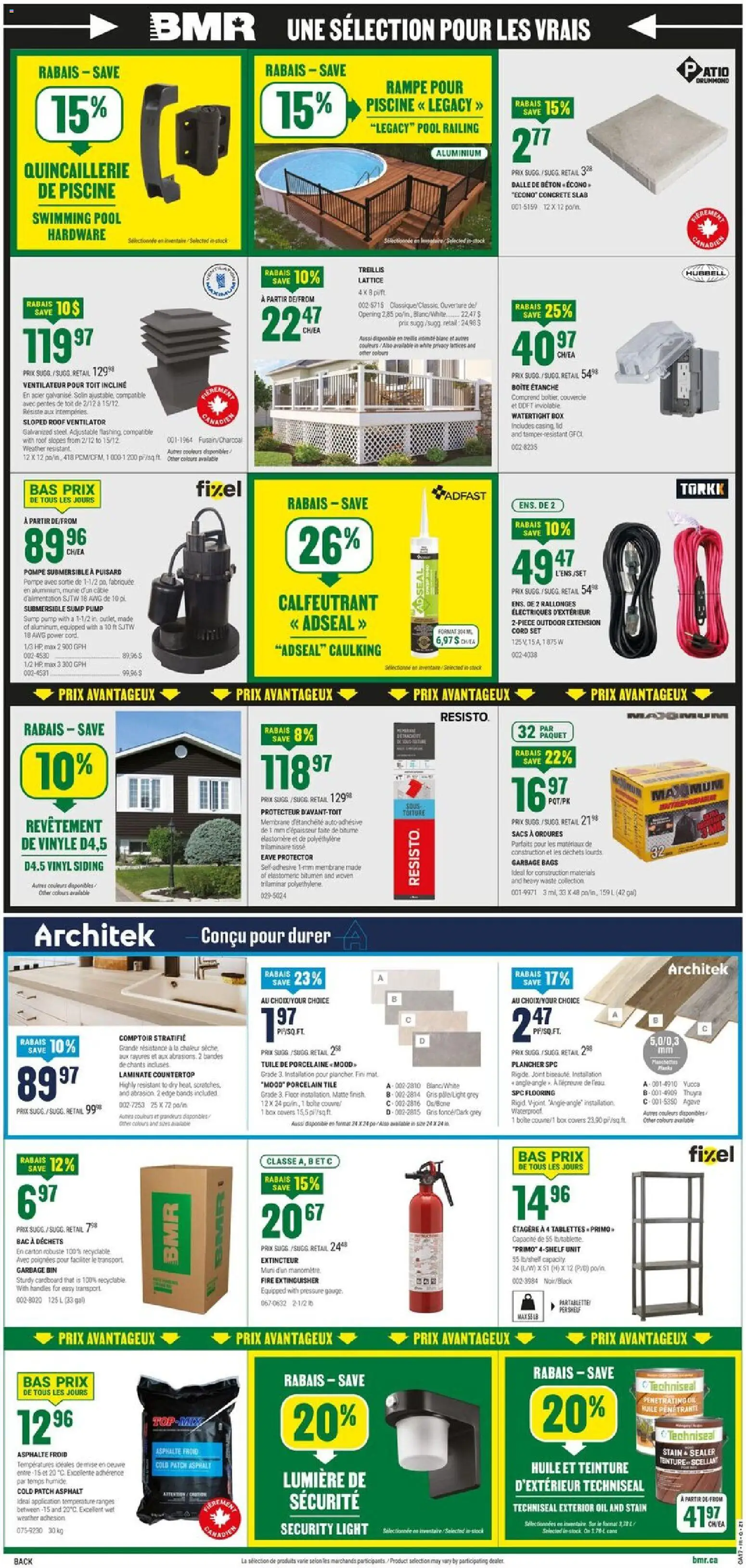 BMR flyer valid from 23.04.2026 | Page: 2 | Products: Cable, Shelf, Box, Oil