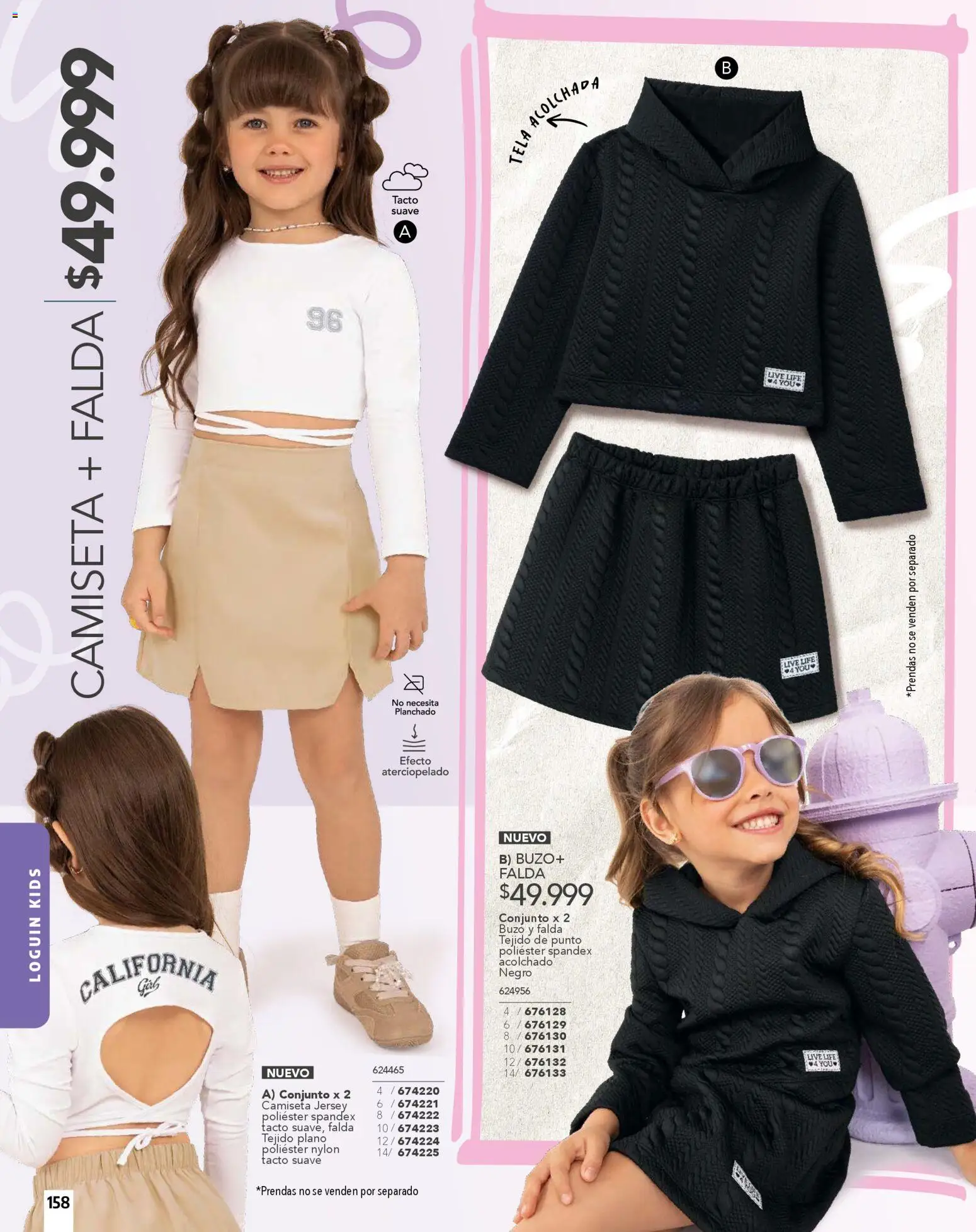 Carmel revista - valida desde el 01.01.2026 | Página: 158 | Productos: Falda, Buzo, Camiseta, Conjunto