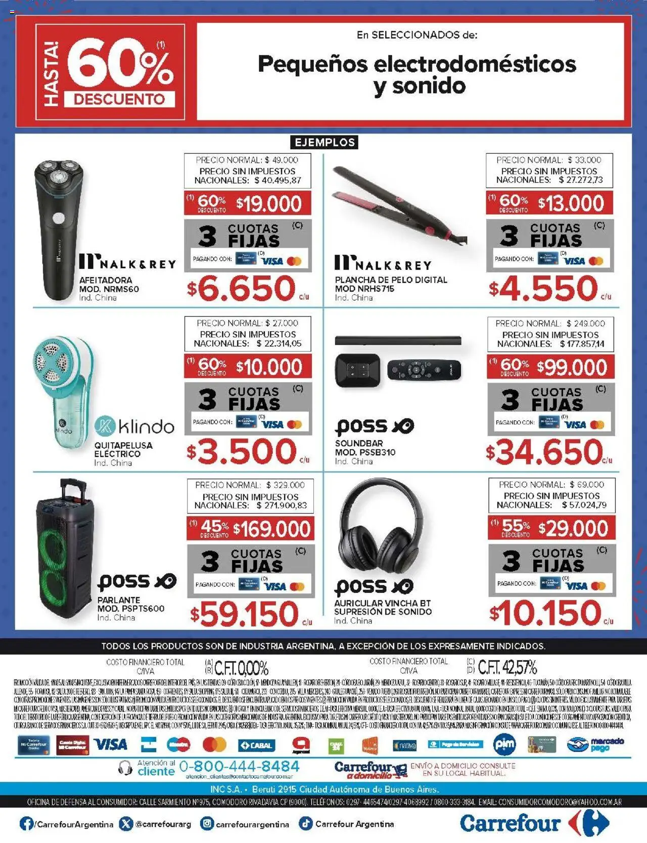 Carrefour ofertas - Corrientes │ válido desde el 01.10.2025 | Página: 28 | Productos: Vincha, Plancha de pelo, Afeitadora, Plancha