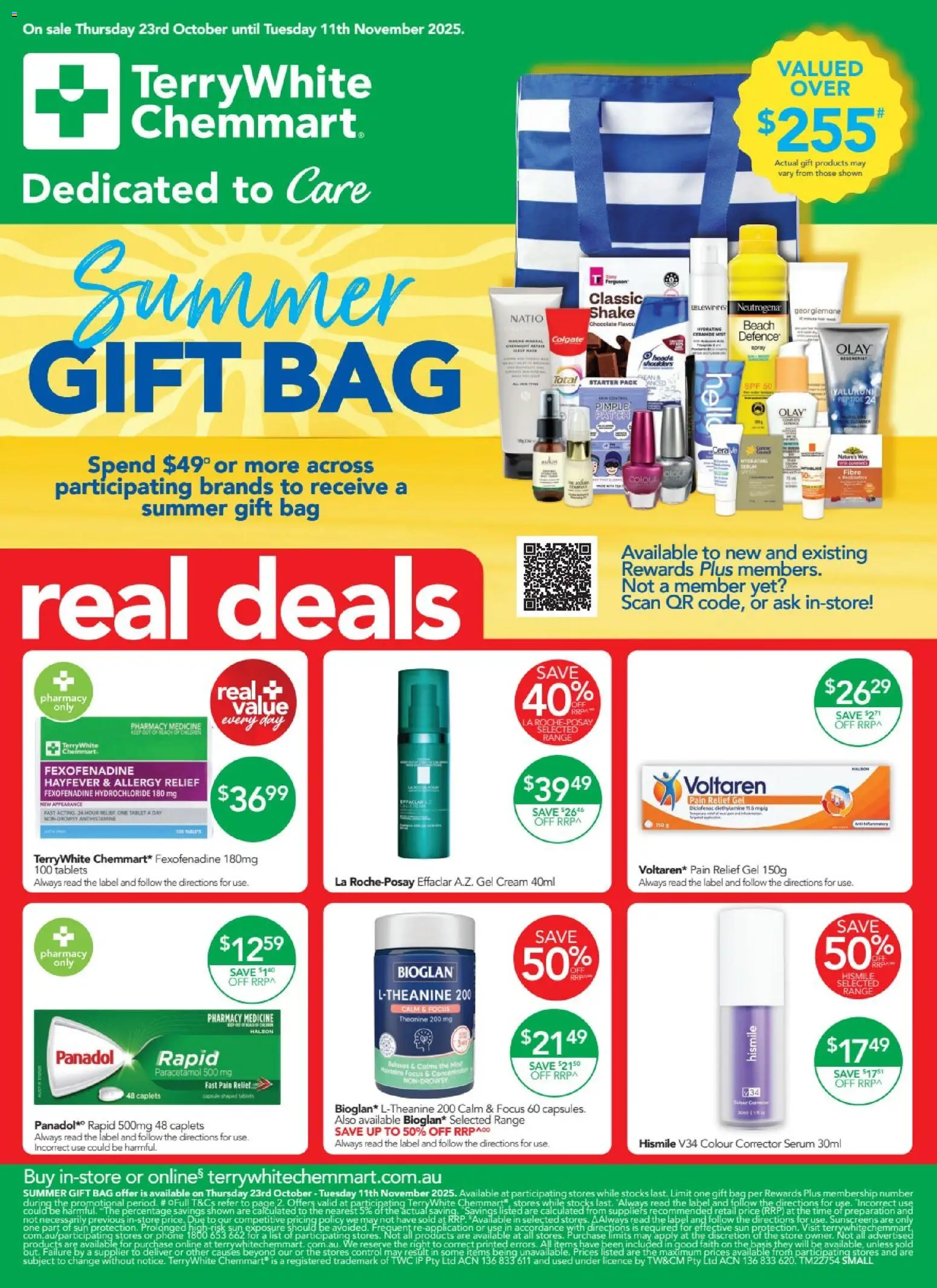 Terry White catalogue - valid from 23.10.2025 | Page: 1 | Products: Cream, Tablets, Pain relief, Allergy