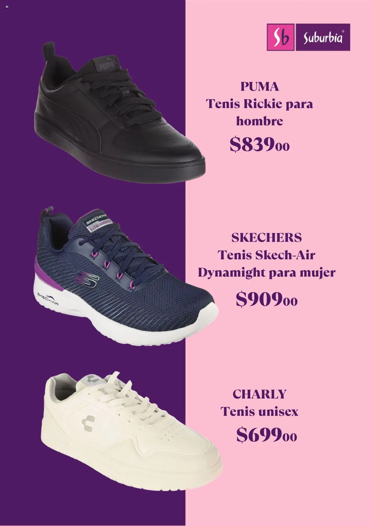 Nuevas ofertas de Suburbia válidas en toda la República Mexicana desde el 14.08.2025. ¡Encuentra las mejores ofertas en Suburbia catálogo! | Página: 4 | Productos: Tenis