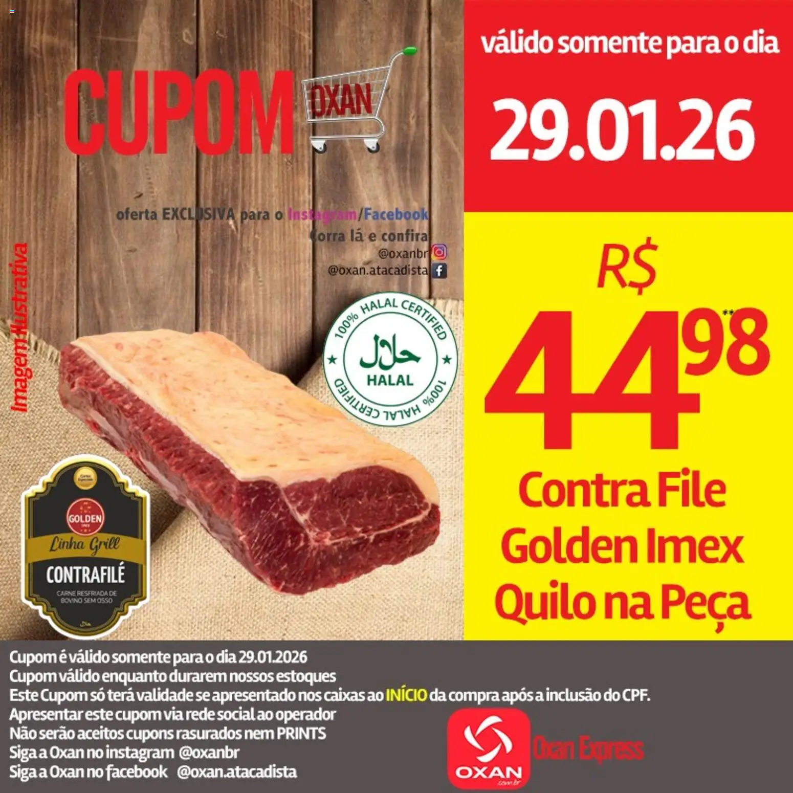 Oxan Atacadista Folheto - válido de 29.01.2026 | Página: 2 | Produtos: Grill, Contra filé, Carne
