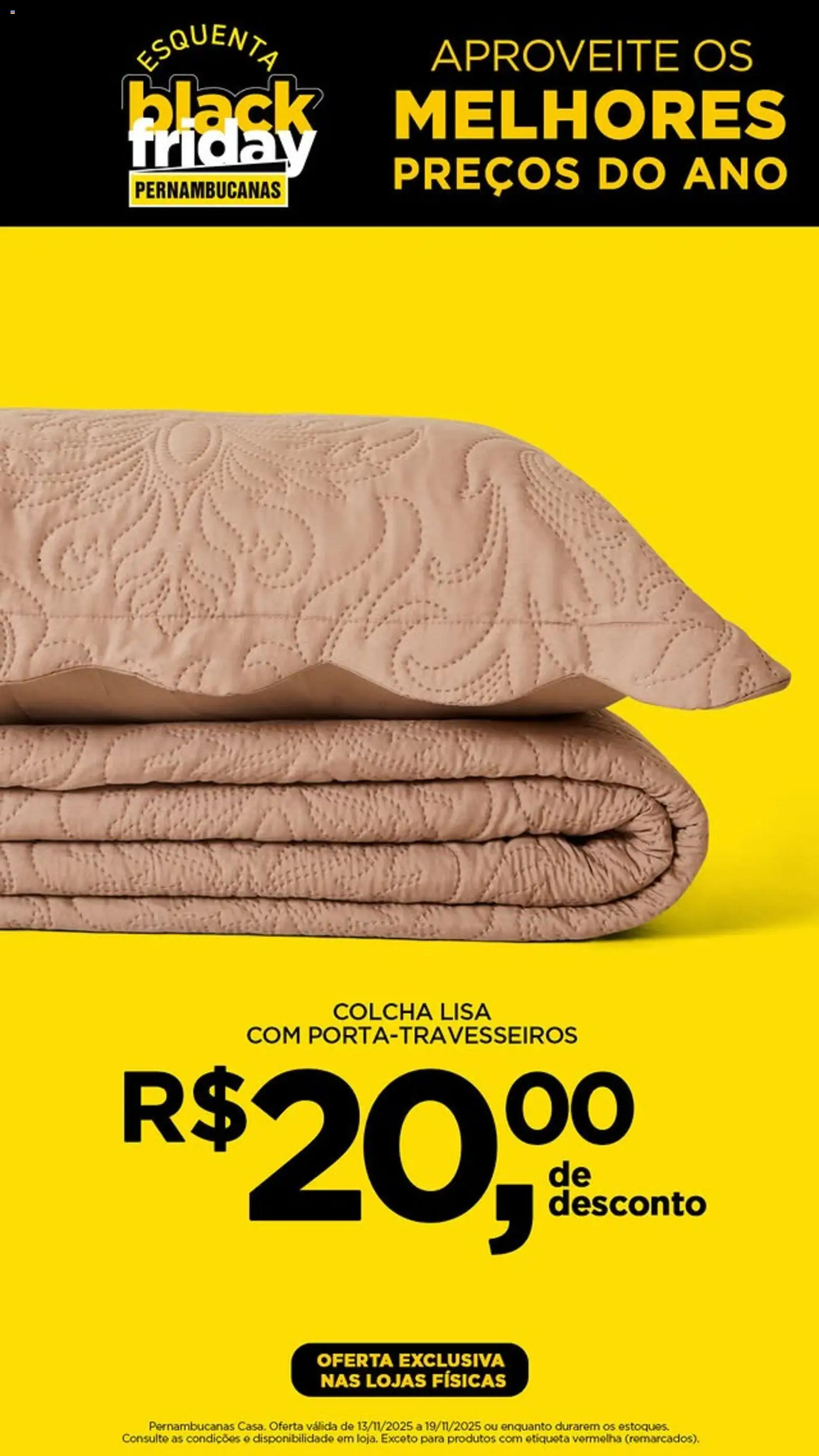 Pernambucanas Folheto - válido de 13.11.2025 | Página: 20 | Produtos: Colcha