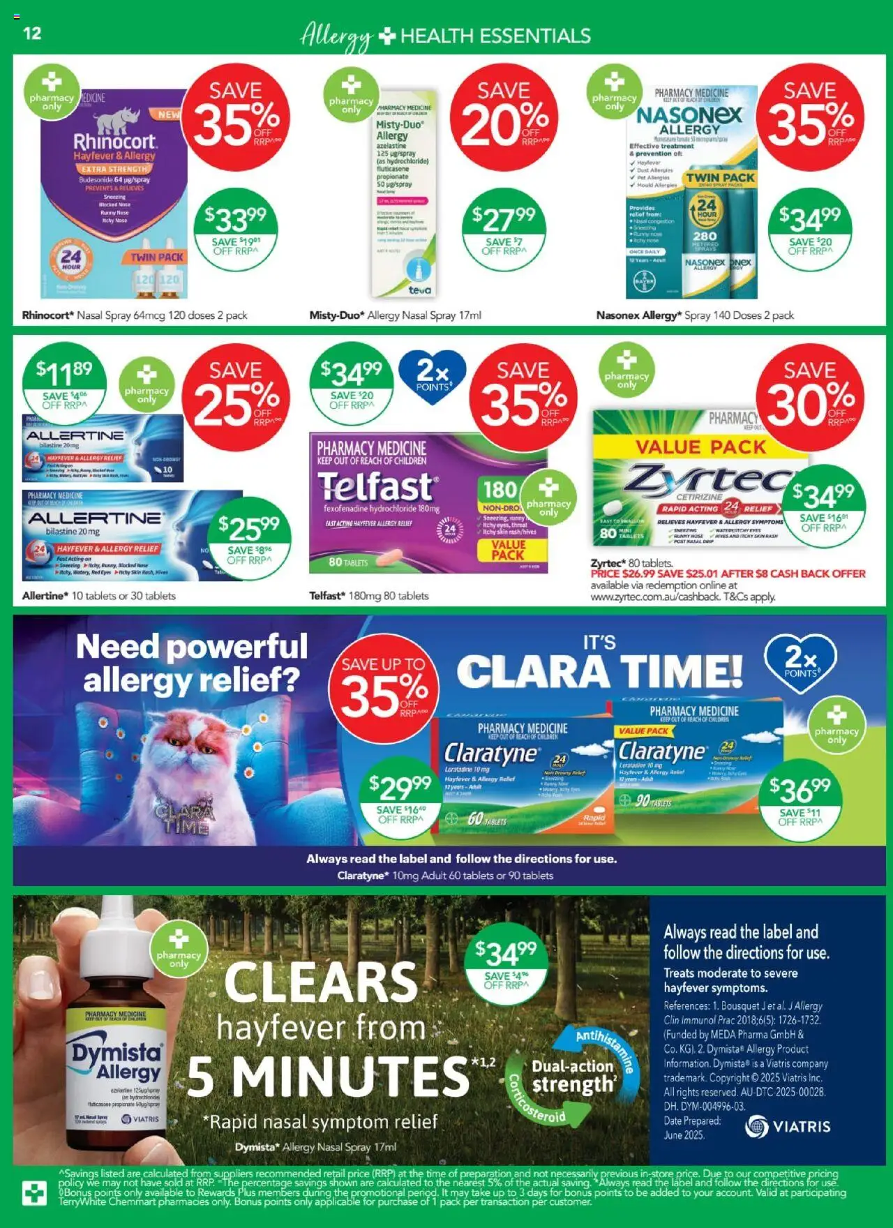Terry White catalogue - valid from 21.08.2025 | Page: 16 | Products: Date, Nasal spray, Treatment, Allergy