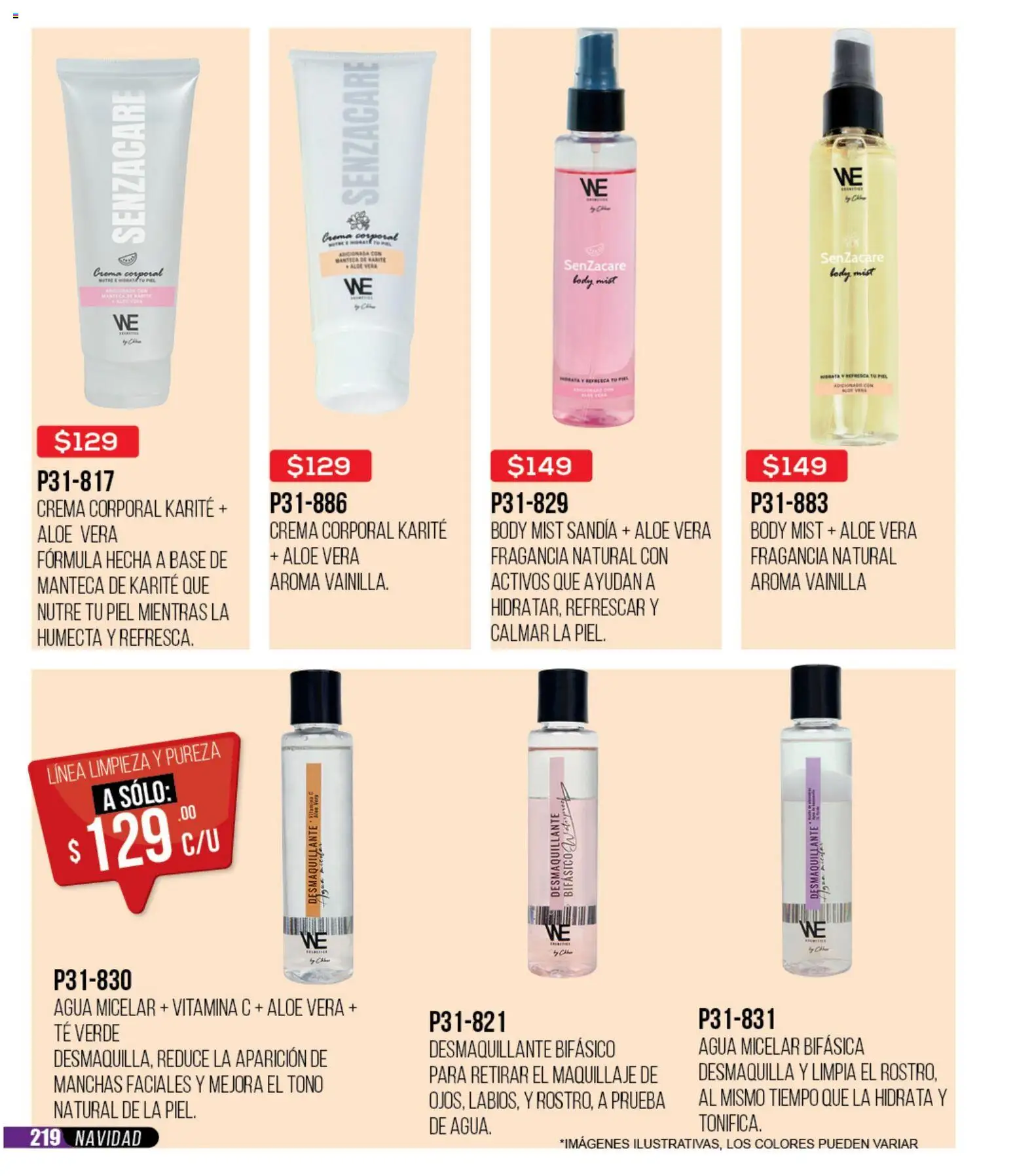 Nuevas ofertas de Cklass válidas en toda la República Mexicana desde el 30.11.2025. ¡Encuentra las mejores ofertas en Cklass catálogo Rebajas Navideñas Ropa! | Página: 220 | Productos: Sandía, Desmaquillante, Body, Fragancia