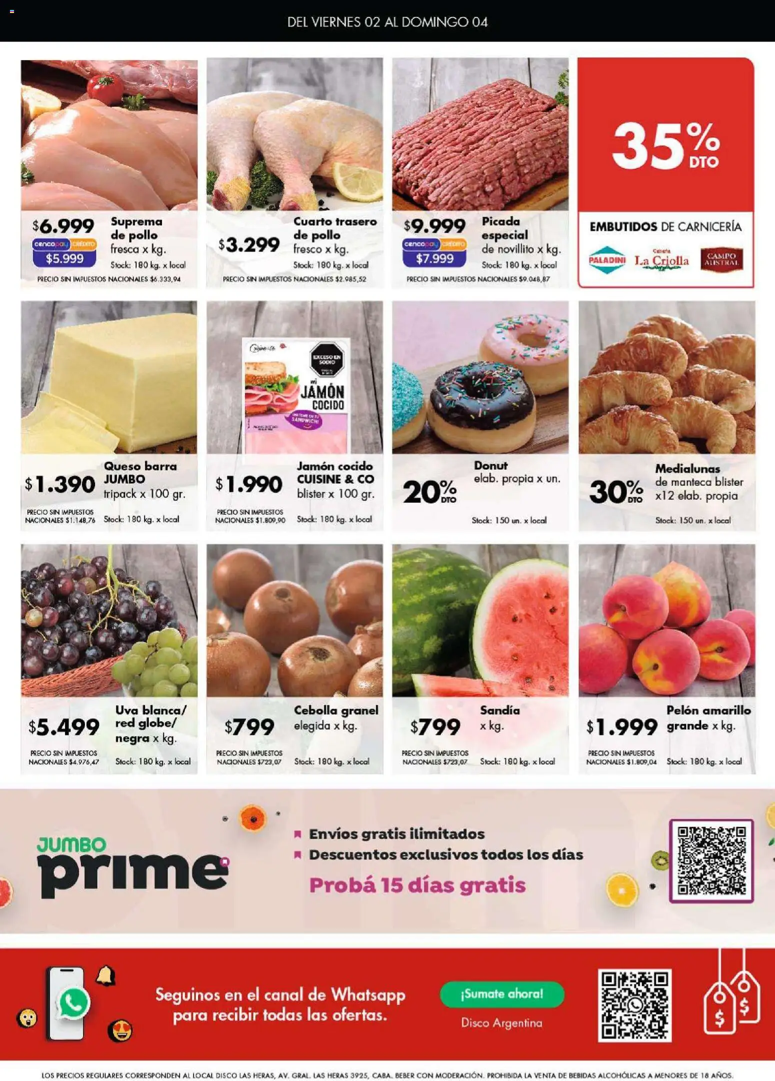 Disco ofertas │ válido desde el 02.01.2026 | Página: 7 | Productos: Disco, Manteca, Queso, Jamón