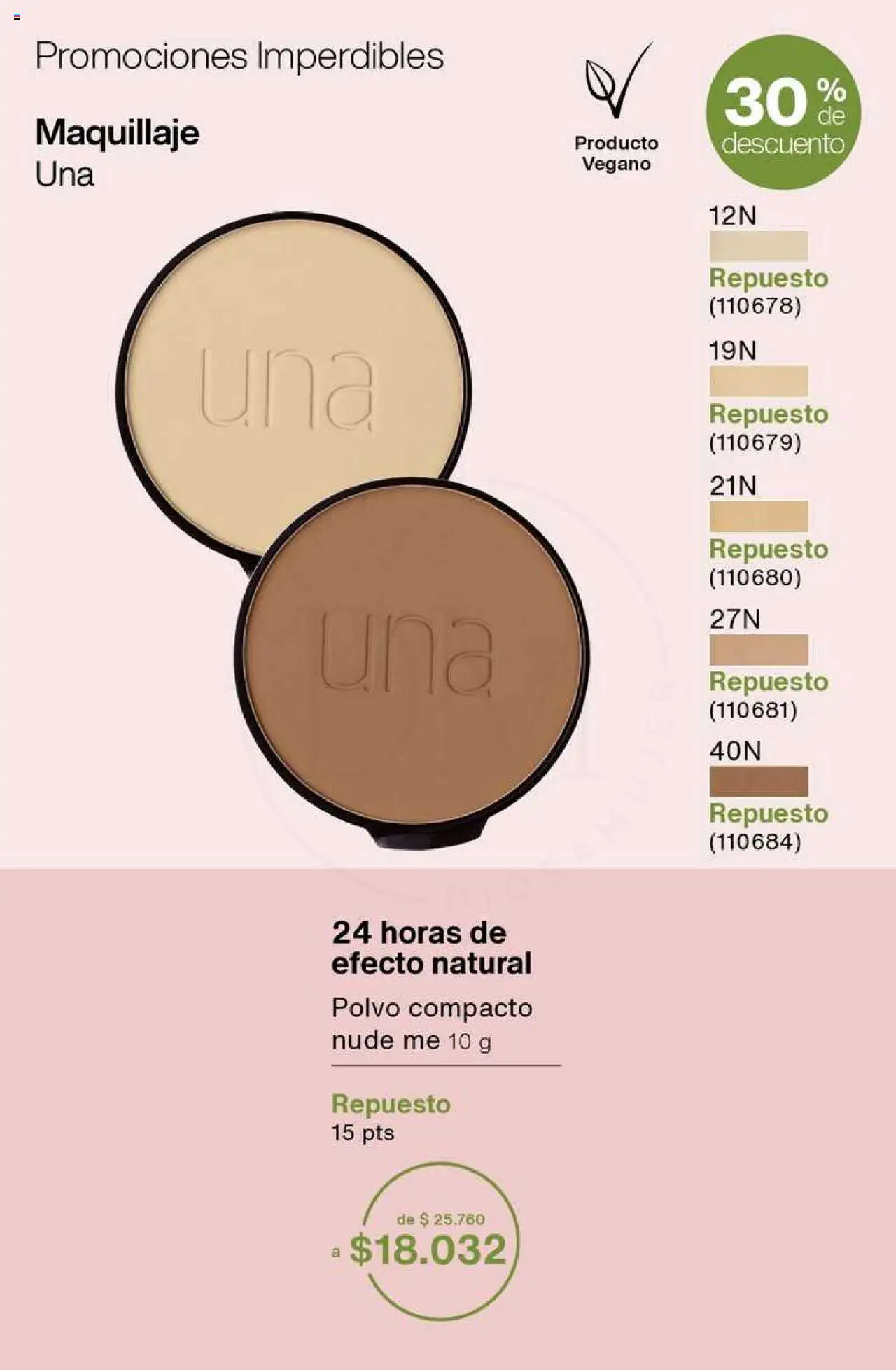 Catálogo Natura Ciclo 6 │ válido desde el 03.04.2025 | Página: 15 | Productos: Maquillaje, Polvo, Polvo compacto