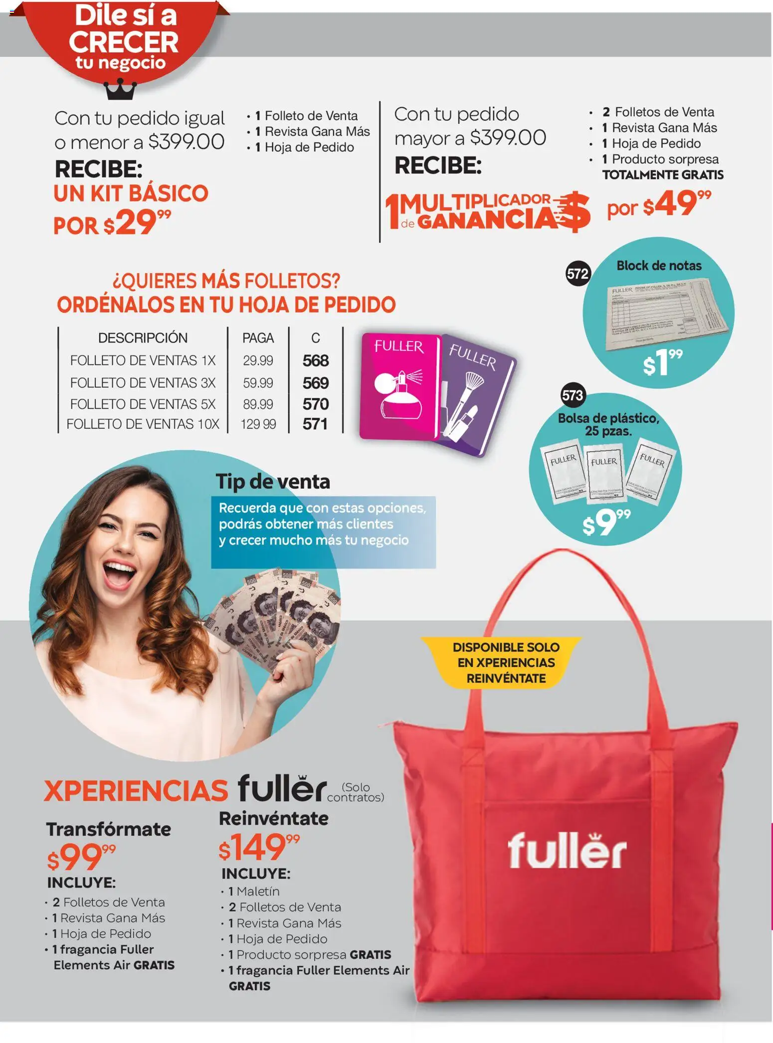 Nuevas ofertas de Fuller válidas en toda la República Mexicana desde el 10.12.2025. ¡Encuentra las mejores ofertas en Fuller Revista Gana Más C18! | Página: 34 | Productos: Bolsa, Fragancia