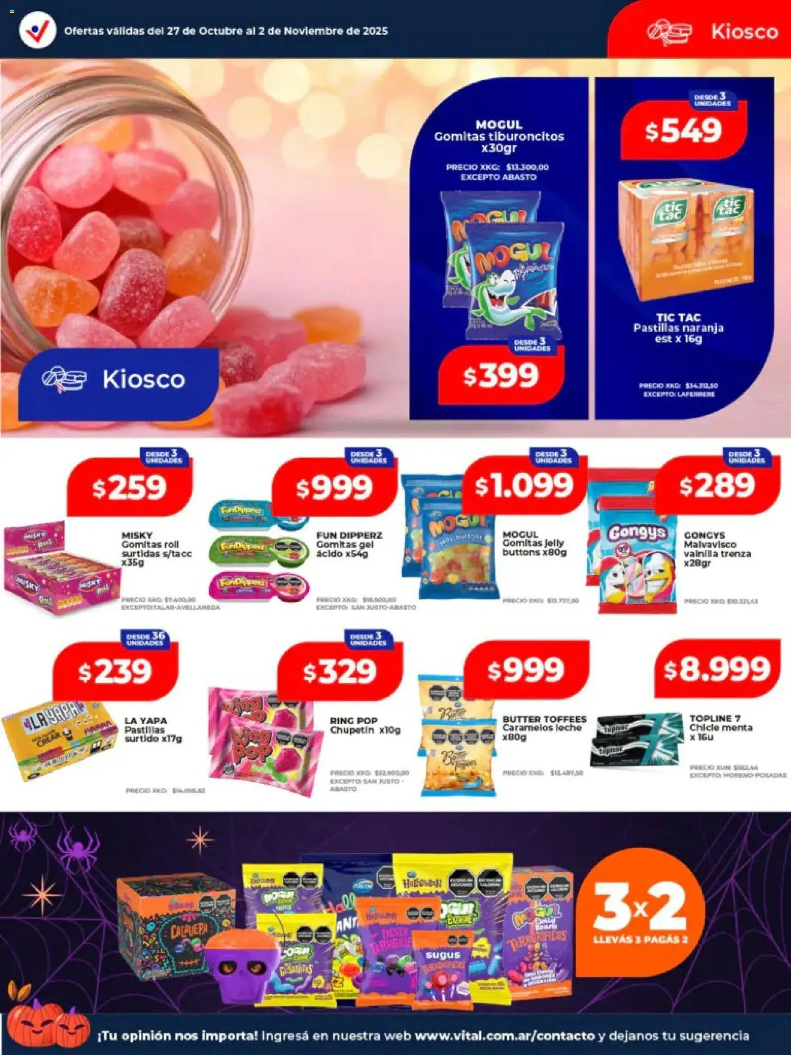 Vital - Ofertas - Villa Ortúzar │ válido desde el 27.10.2025 | Página: 17 | Productos: Gomitas, Chicle