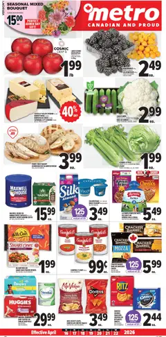 Preview of Metro weekly flyer - Alma from shop Metro valid from 16.04.2026 | Page: 2 | Products: Beef, Milk, Coffee, Chicken