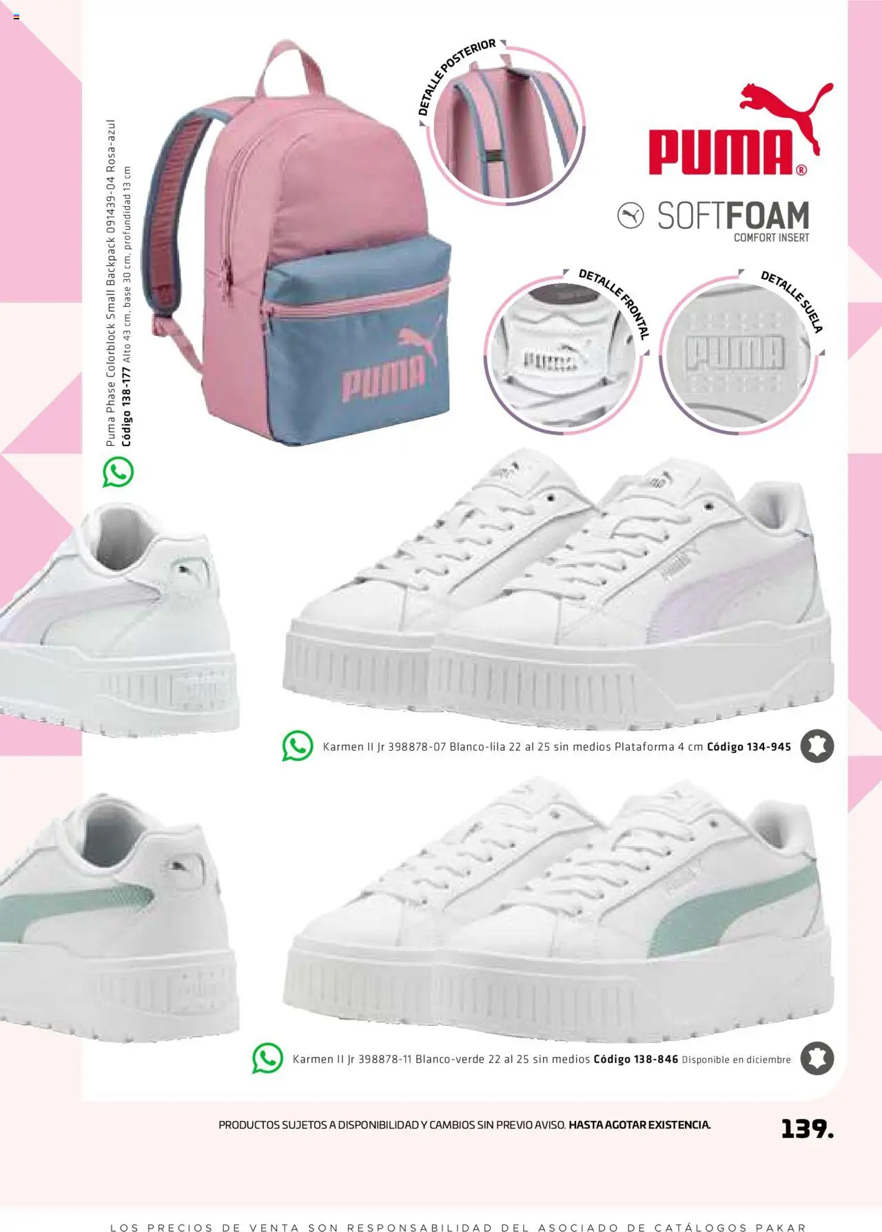 Nuevas ofertas de SC Pakar válidas en toda la República Mexicana desde el 29.08.2025. ¡Encuentra las mejores ofertas en SC Pakar - Catálogo Otoño Women! | Página: 139