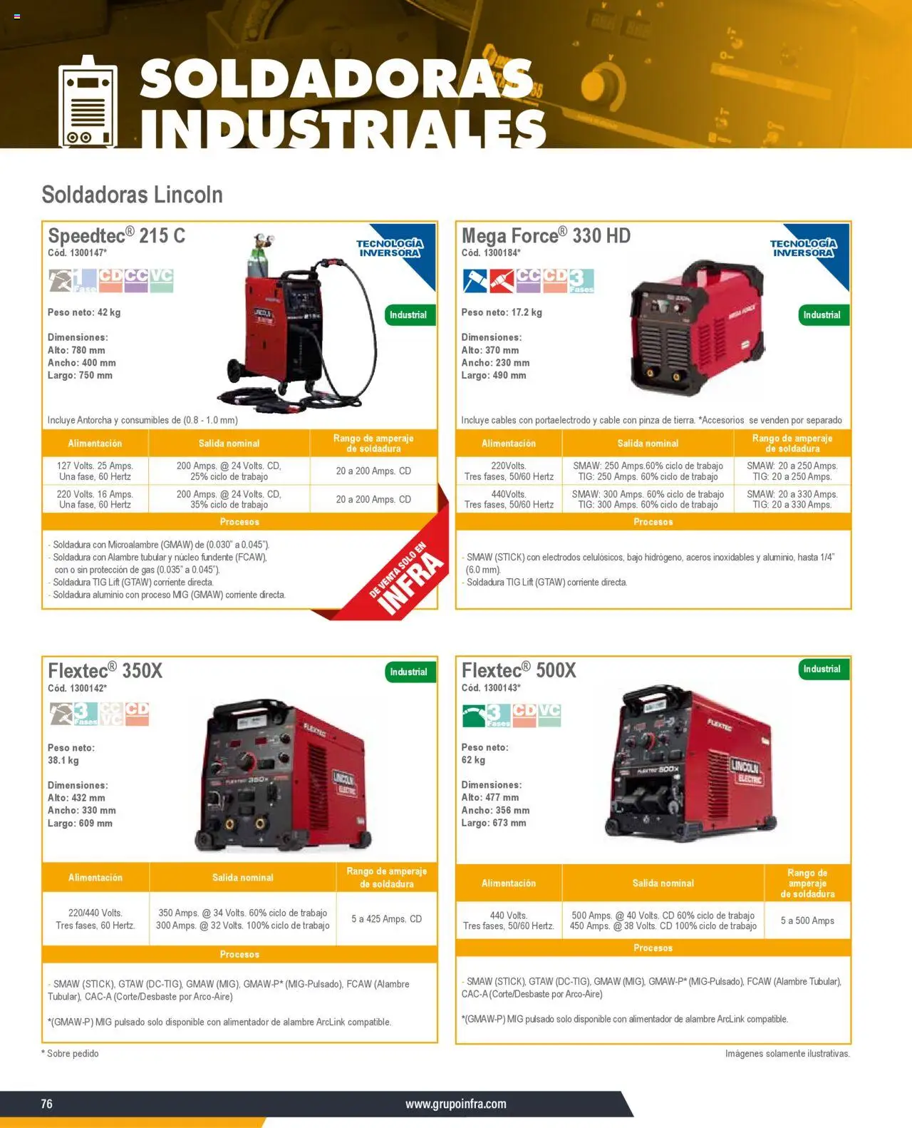 Nuevas ofertas de Infra válidas en toda la República Mexicana desde el 07.01.2025. ¡Encuentra las mejores ofertas en Infra catálogo Soldadoras industriales! | Página: 24 | Productos: Cable, Sobre, Pinza
