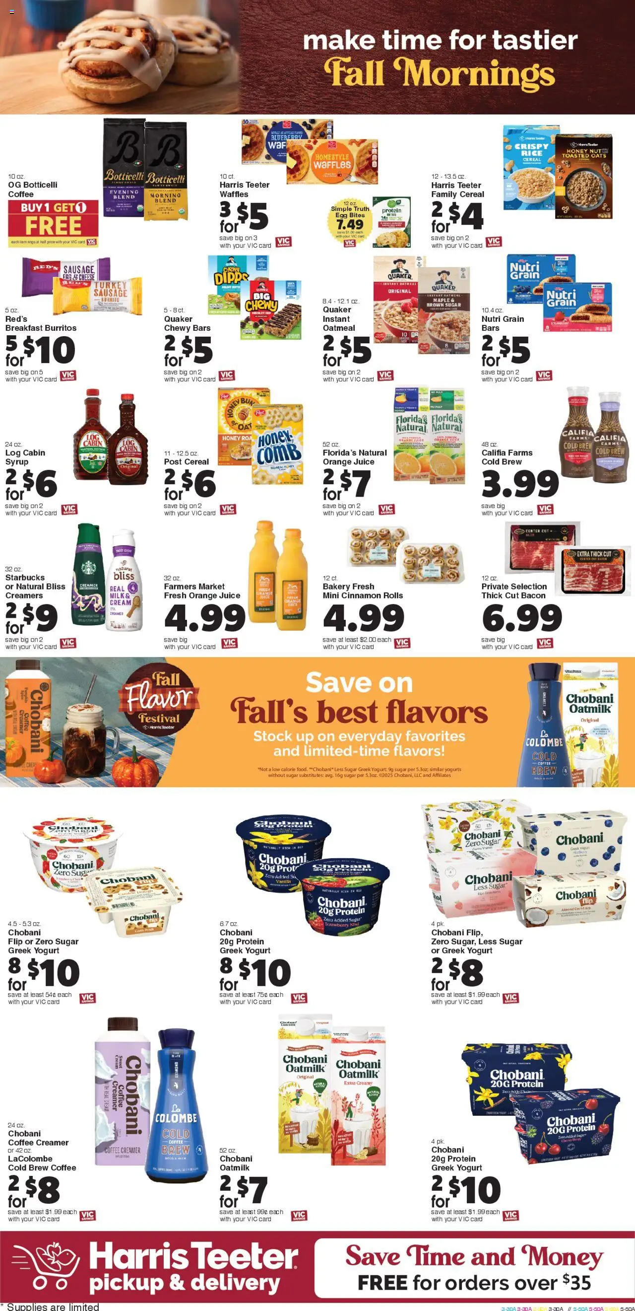 Harris Teeter Weekly Ad - valid from 17.09.2025 | Page: 9 | Products: Milk, Yogurt, Coffee, Rice