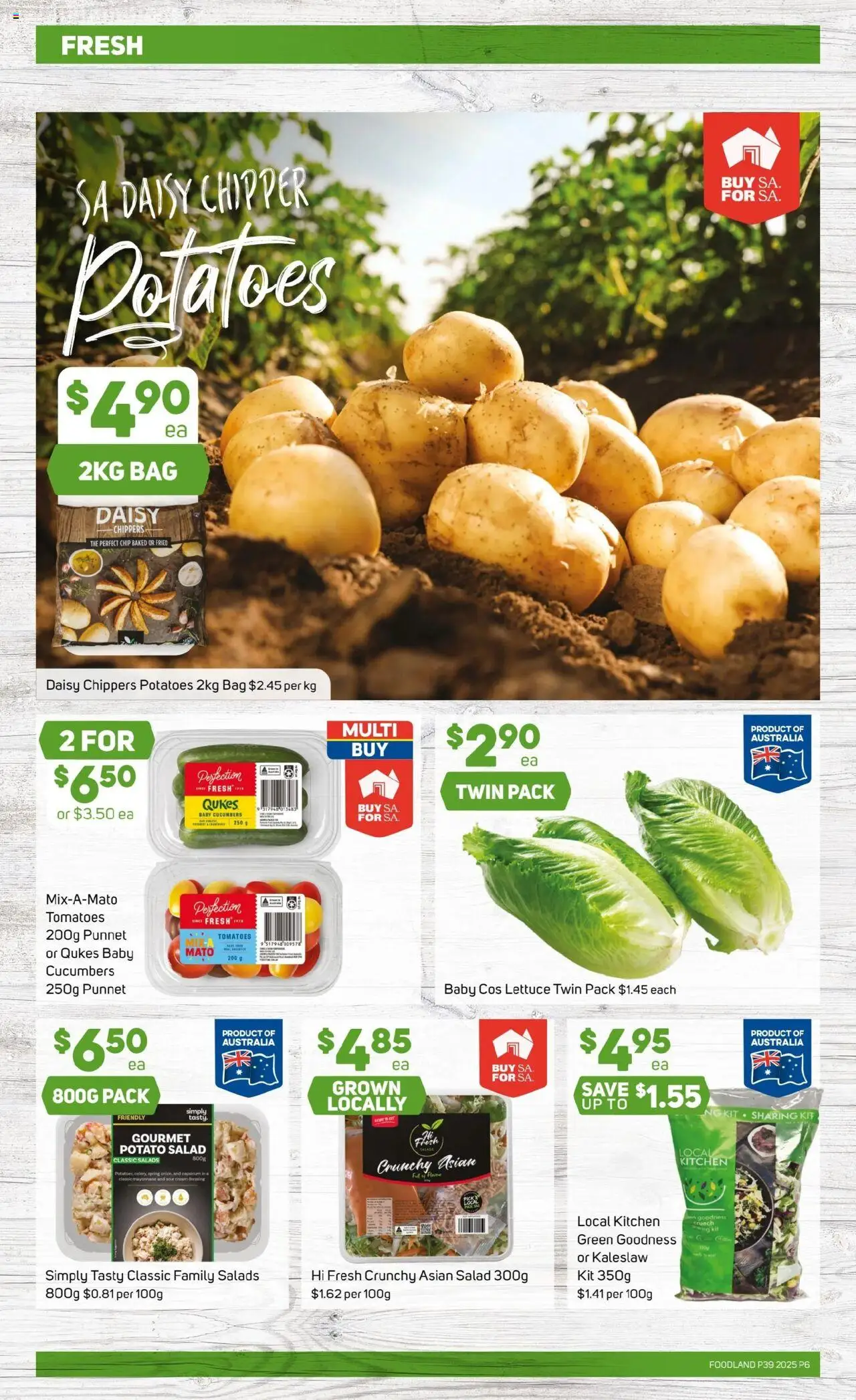 Foodland catalogue - valid from 24.09.2025 | Page: 6 | Products: Capsicum, Tomatoes, Mayonnaise, Bag