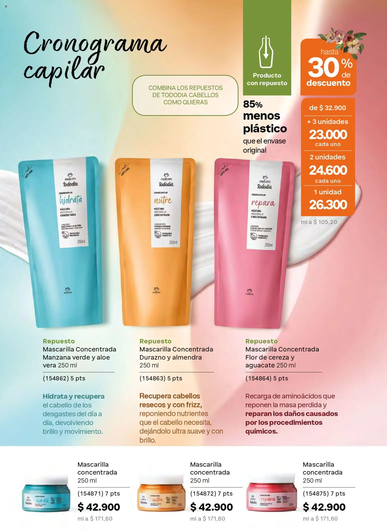 Natura revista - valida desde el 01.03.2026 | Página: 161 | Productos: Brillo, Manzana, Mascarilla, Durazno