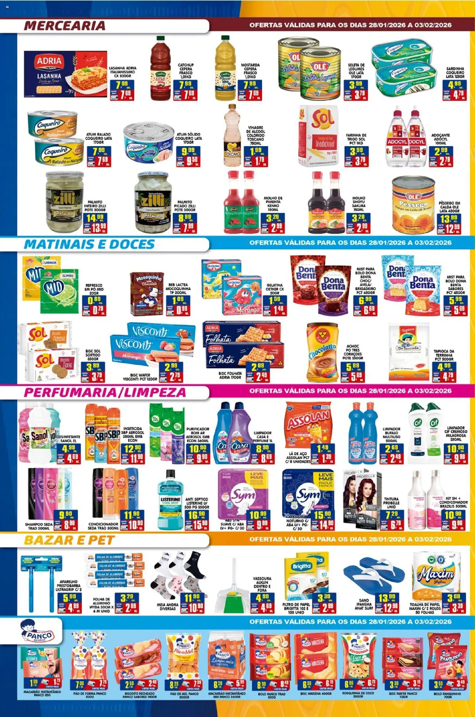 Higa's Supermercado Folheto - válido de 28.01.2026 | Página: 2 | Produtos: Palmito, Mel, Bolo, Lasanha