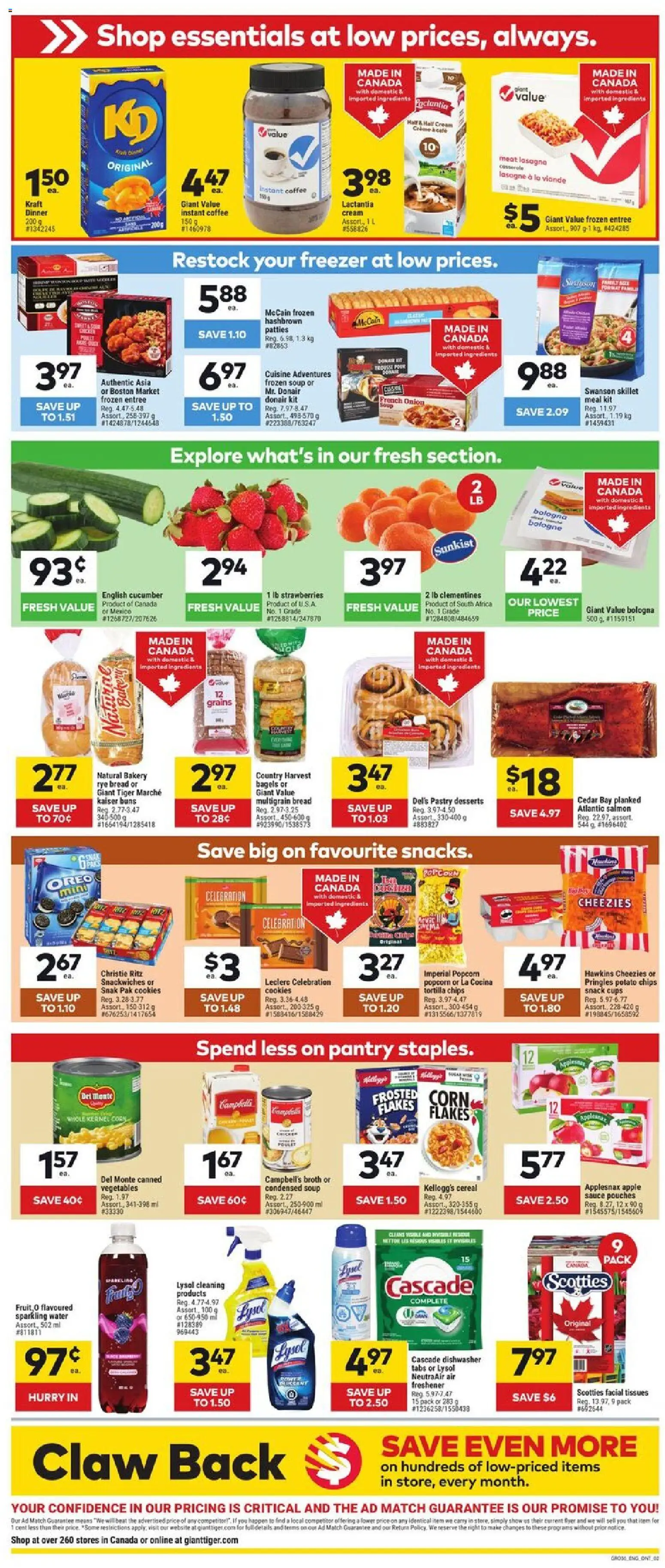 Giant Tiger flyer valid from 08.04.2026 | Page: 2 | Products: Chips, Cookies, Bakery, Coffee