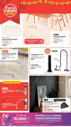 Easy revista - valida desde el 04.08.2025 | Página: 3 | Productos: Bolsa, Ventilador, Lavamanos, Control remoto