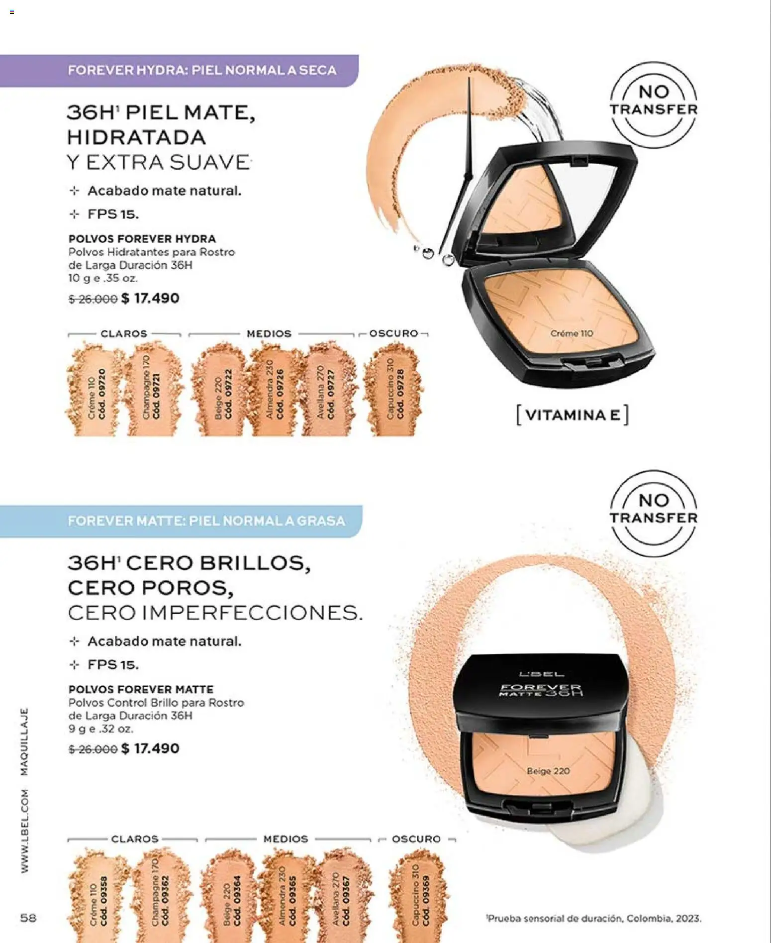 Catálogo L'Bel Campaña 5 │ válido desde el 01.03.2026 | Página: 58 | Productos: Brillo, Almendra, Maquillaje, Mate