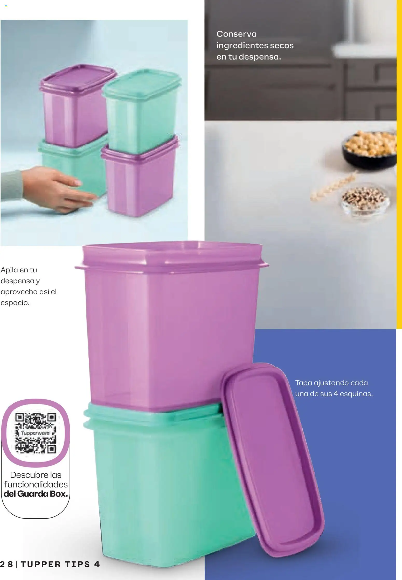 Nuevas ofertas de Tupperware válidas en toda la República Mexicana desde el 23.03.2026. ¡Encuentra las mejores ofertas en Tupperware catálogo! | Página: 28 | Productos: Tupper, Despensa