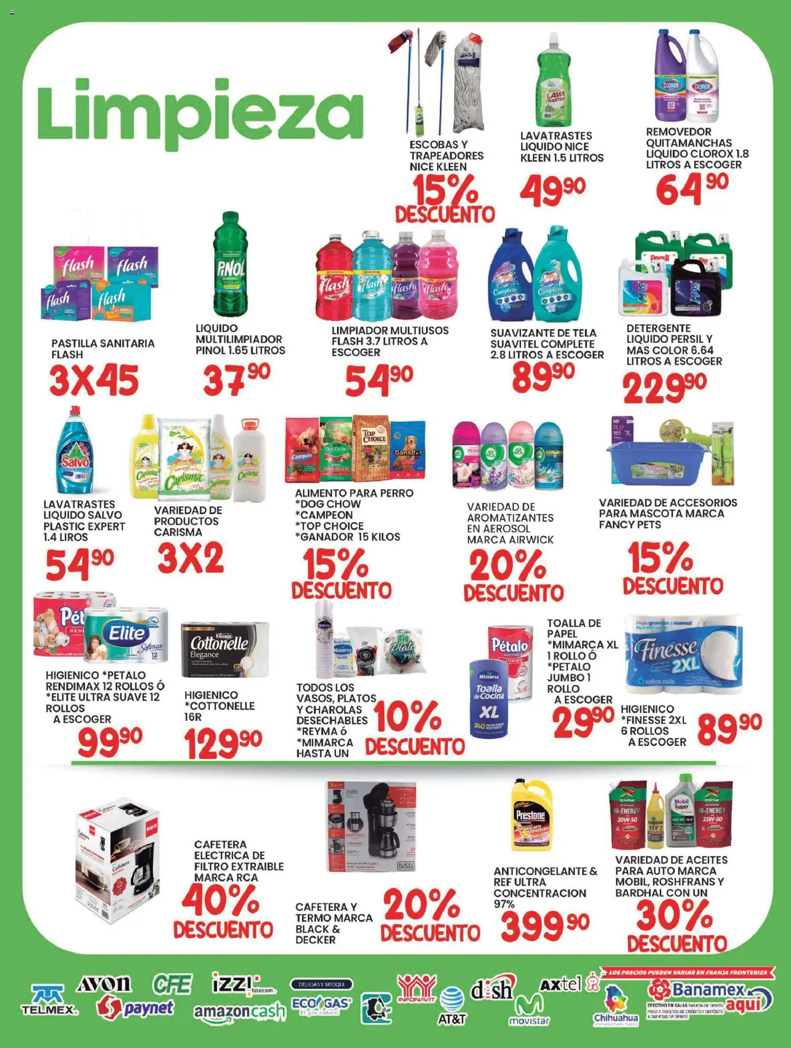 Nuevas ofertas de Alsuper válidas en toda la República Mexicana desde el 13.02.2026. ¡Encuentra las mejores ofertas en Alsuper folleto Chihuahua-Estado! | Página: 5 | Productos: Quitamanchas, Limpiador, Toalla, Cafetera