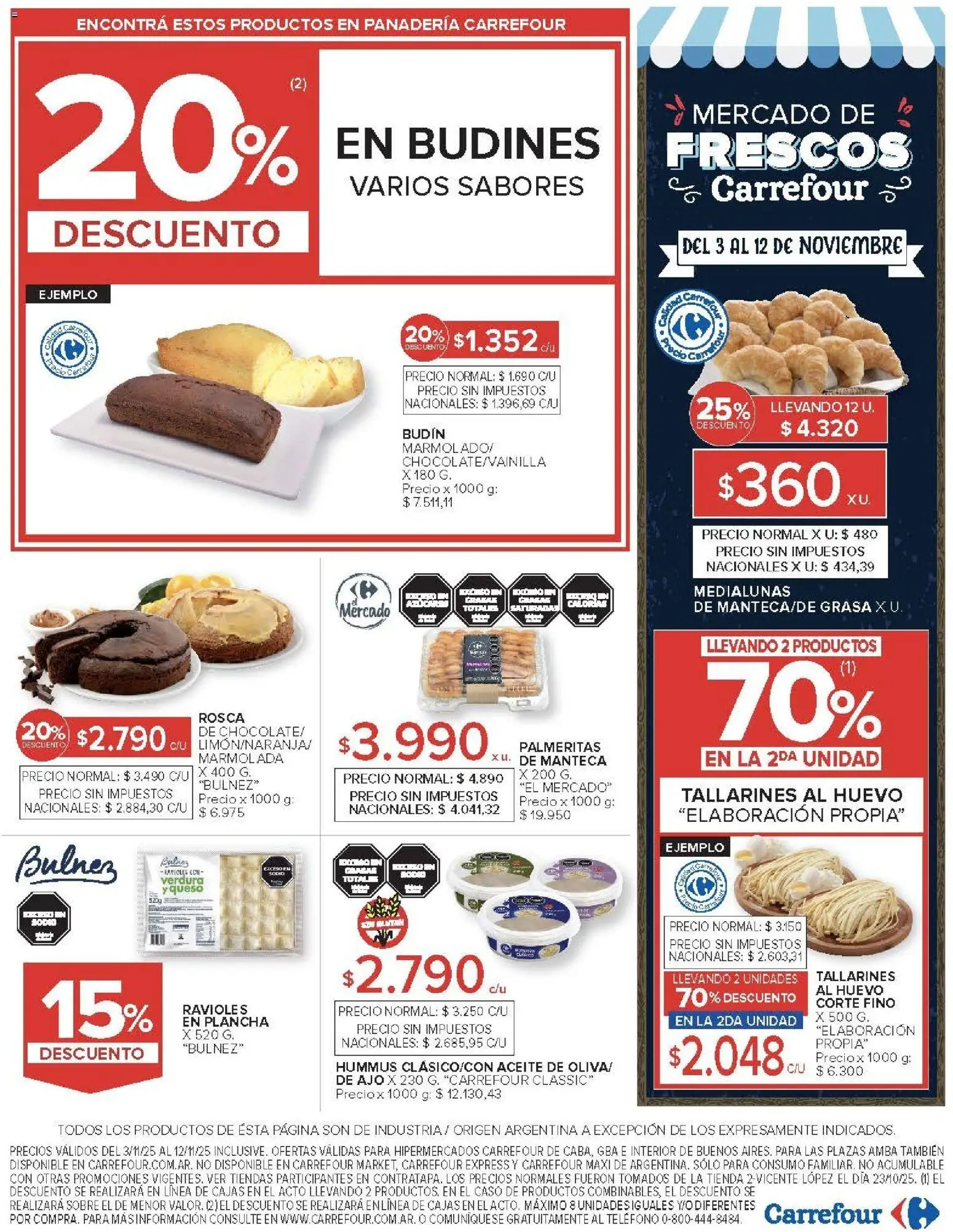 Carrefour - Black Friday │ válido desde el 03.11.2025 | Página: 18 | Productos: Panadería, Ajo, Queso, Plancha