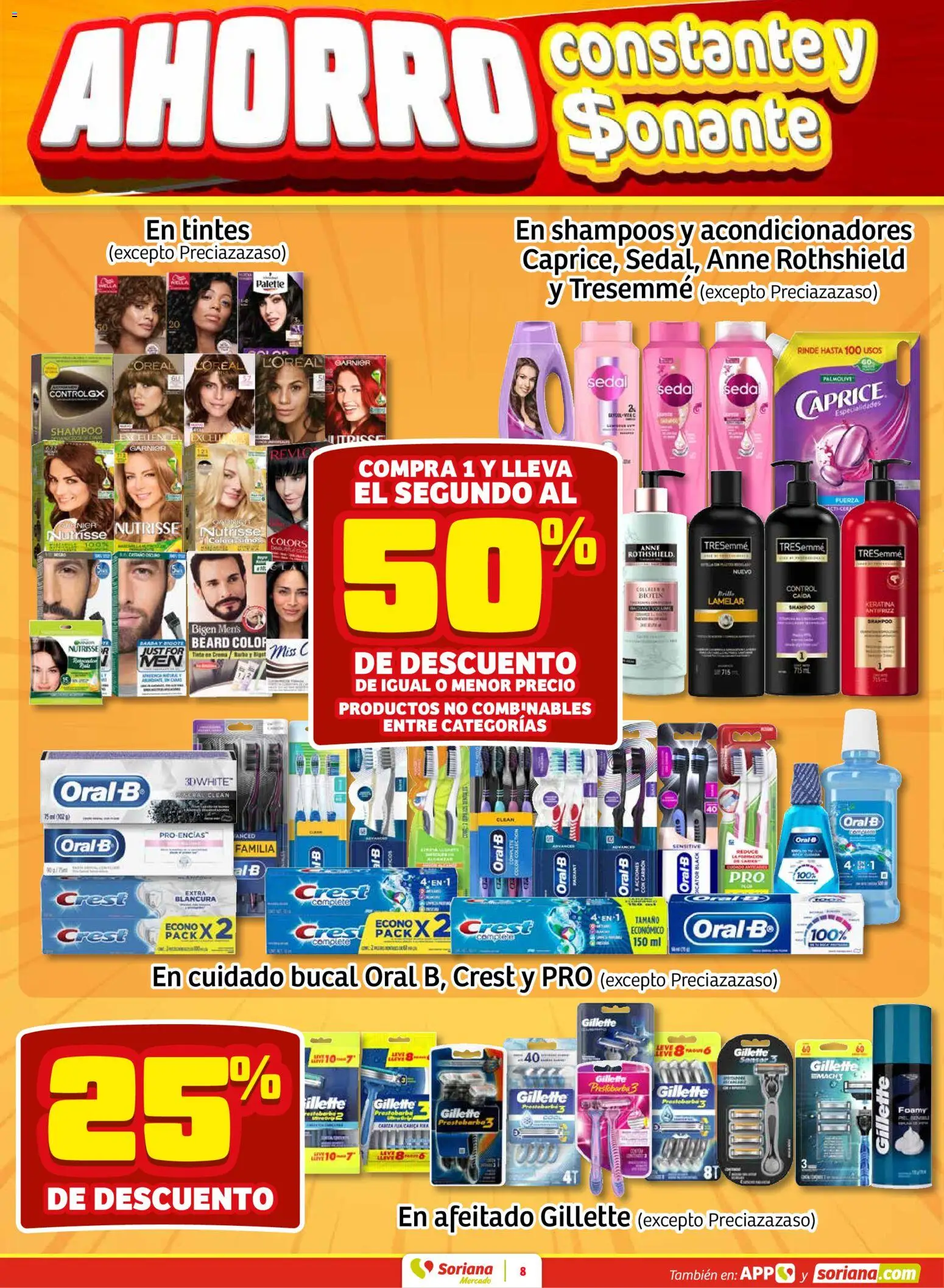 Nuevas ofertas de Soriana válidas en toda la República Mexicana desde el 19.02.2026. ¡Encuentra las mejores ofertas en Soriana - Fin de Semana Mercado: Ags, Nay, Jal, Qro, Col, Mich, Gto, Hgo, Tlax, Mor, Pue, Gro, Oax, Edo. de Mex, CDMX, Zac y SLP! | Página: 8