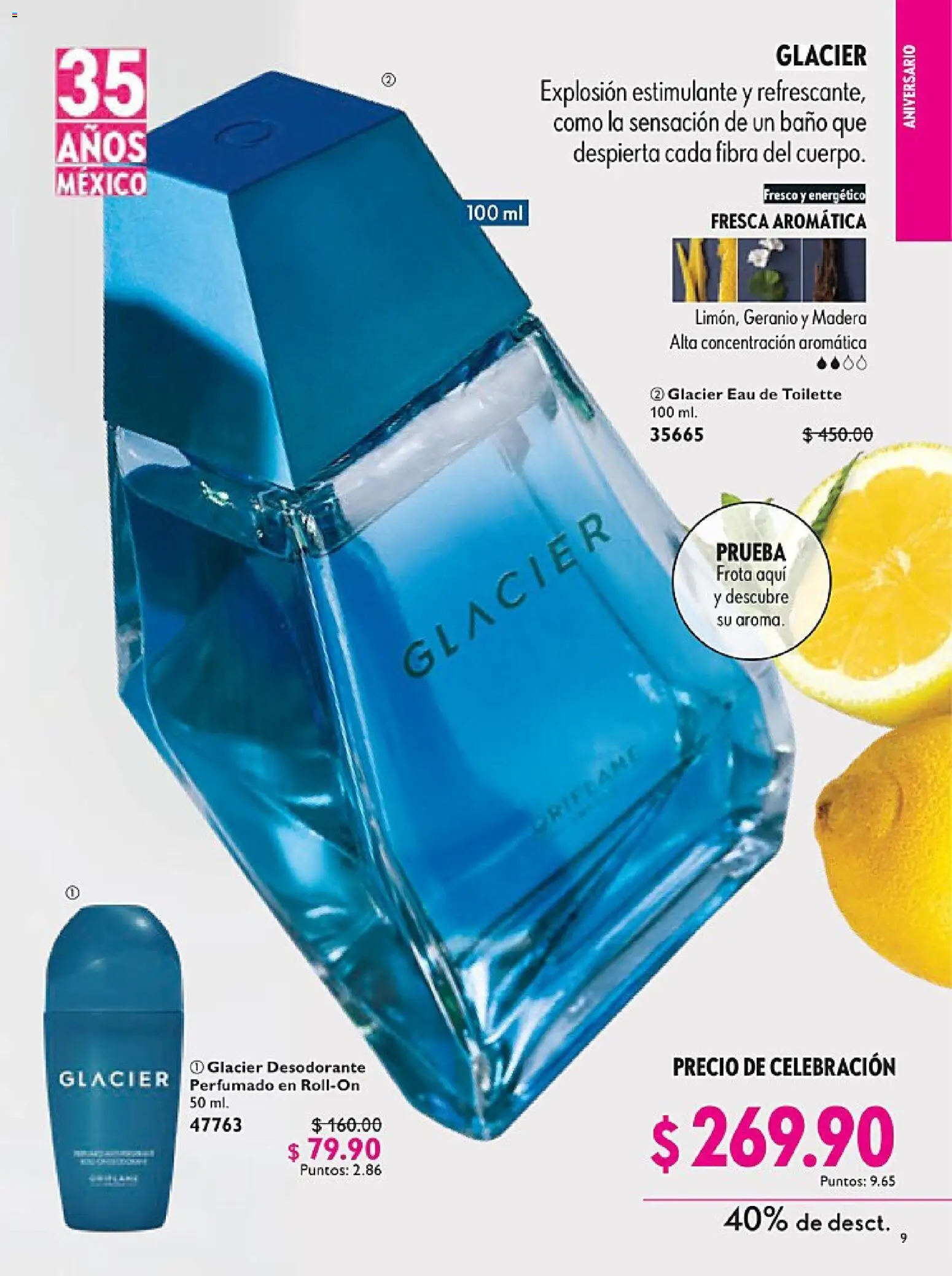 Nuevas ofertas de Oriflame válidas en toda la República Mexicana desde el 14.02.2026. ¡Encuentra las mejores ofertas en Oriflame campaña 3 2026! | Página: 9 | Productos: Desodorante, Baño, Eau de toilette