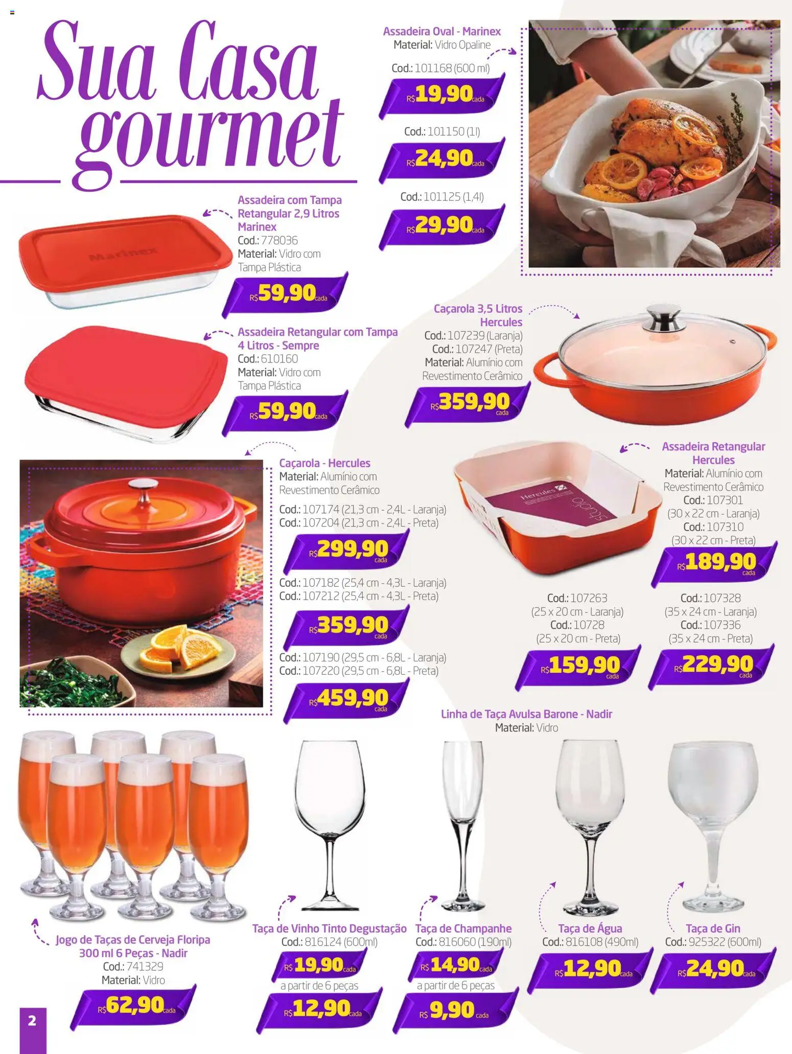 Preçolandia Folheto - válido de 07.11.2025 | Página: 2 | Produtos: Caçarola, Vinho, Gin, Assadeira