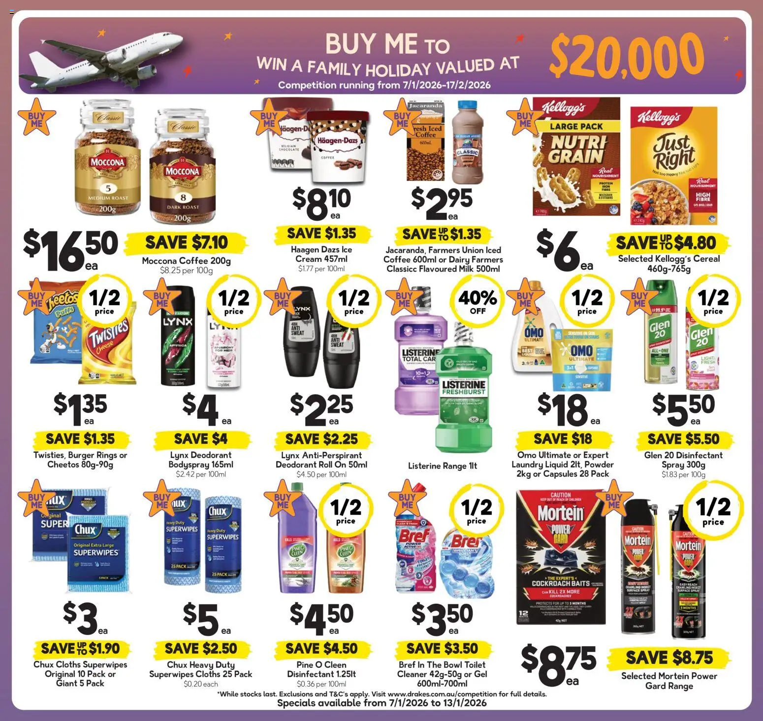 Drakes catalogue - valid from 07.01.2026 | Page: 4 | Products: Powder, Cleaner, Cheese, Moccona