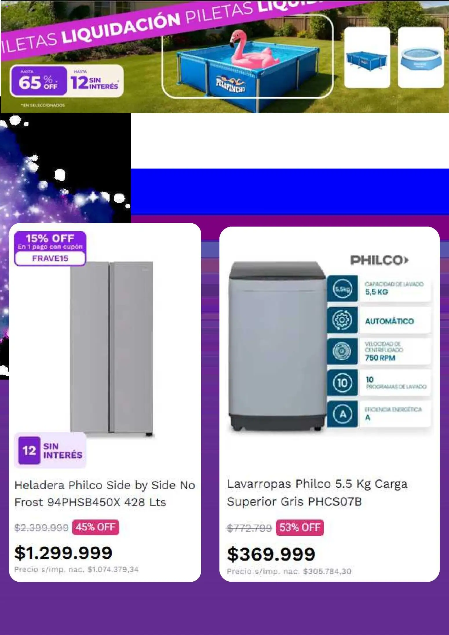 Frávega ofertas │ válido desde el 20.01.2026 | Página: 3 | Productos: Lavarropas, Heladera