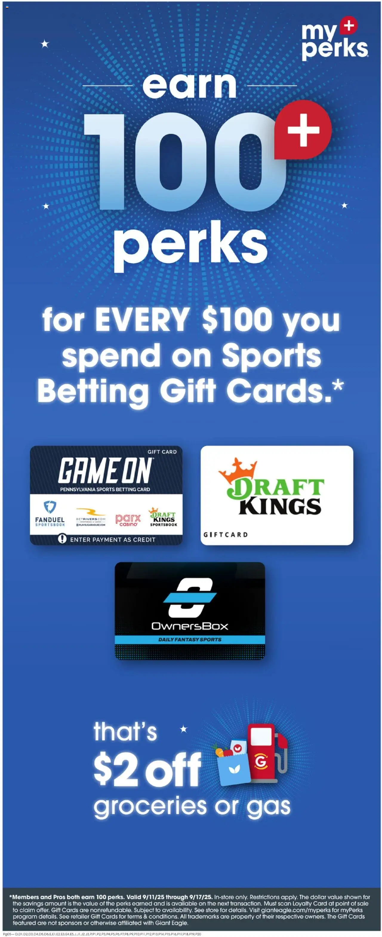 Giant Eagle Weekly Ad - valid from 11.09.2025 | Page: 7 | Products: Game