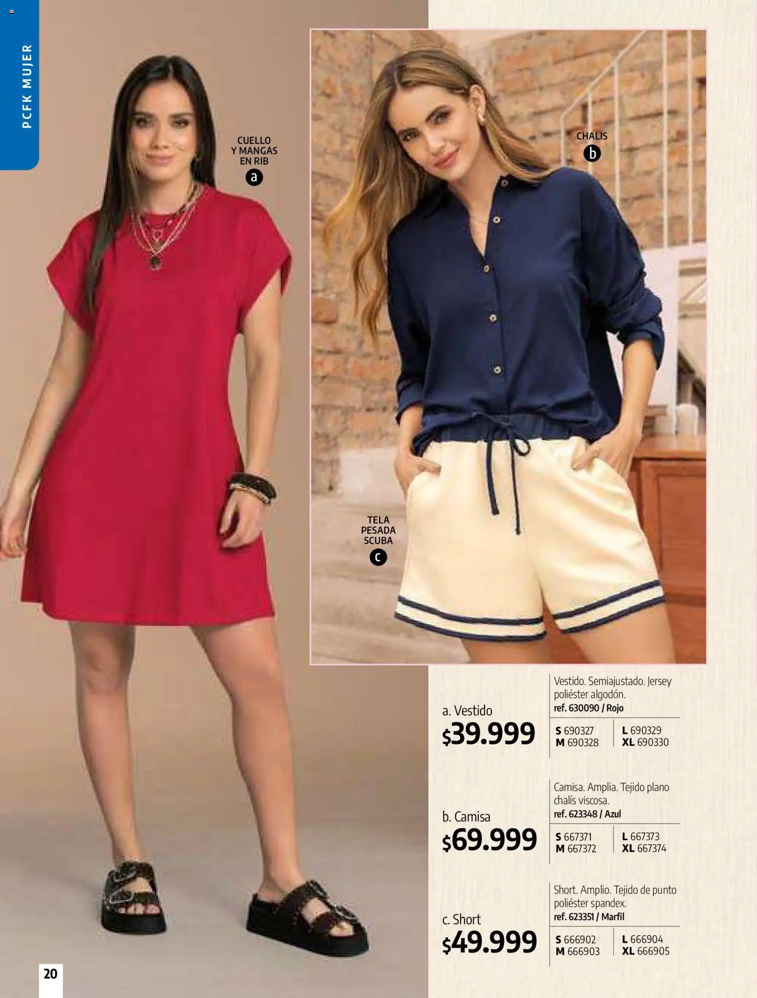 Pacifika revista - valida desde el 24.02.2026 | Página: 22 | Productos: Short, Vestido, Cuello, Camisa