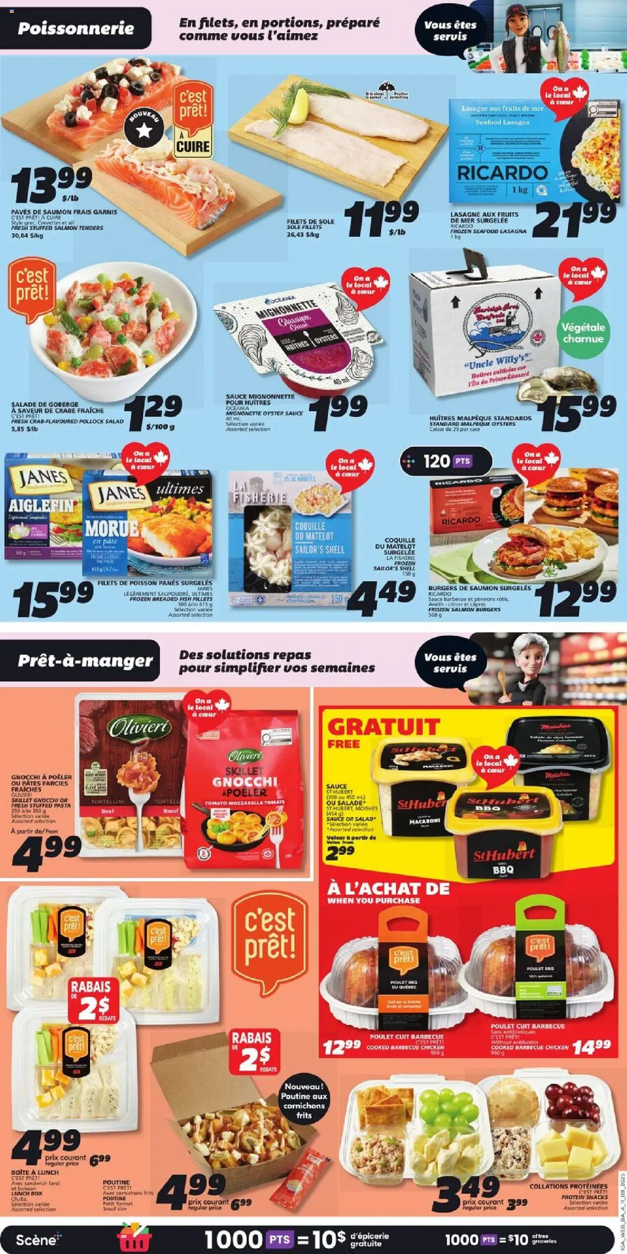 IGA flyer valid from 11.09.2025 | Page: 6 | Products: Pasta, Case, Box, Chicken