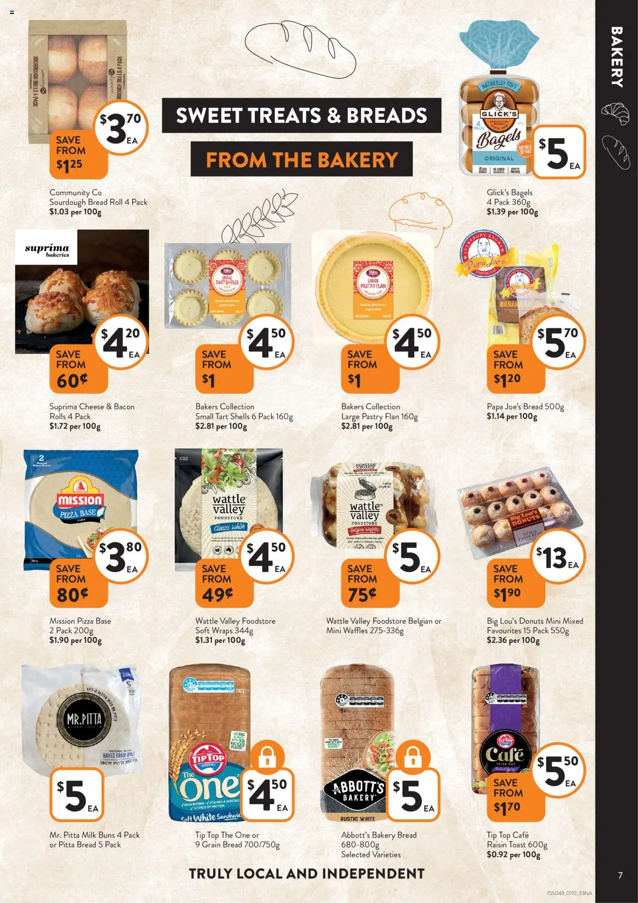 Foodworks catalogue - valid from 01.10.2025 | Page: 7 | Products: Cheese, Donuts, Bread, Pizza