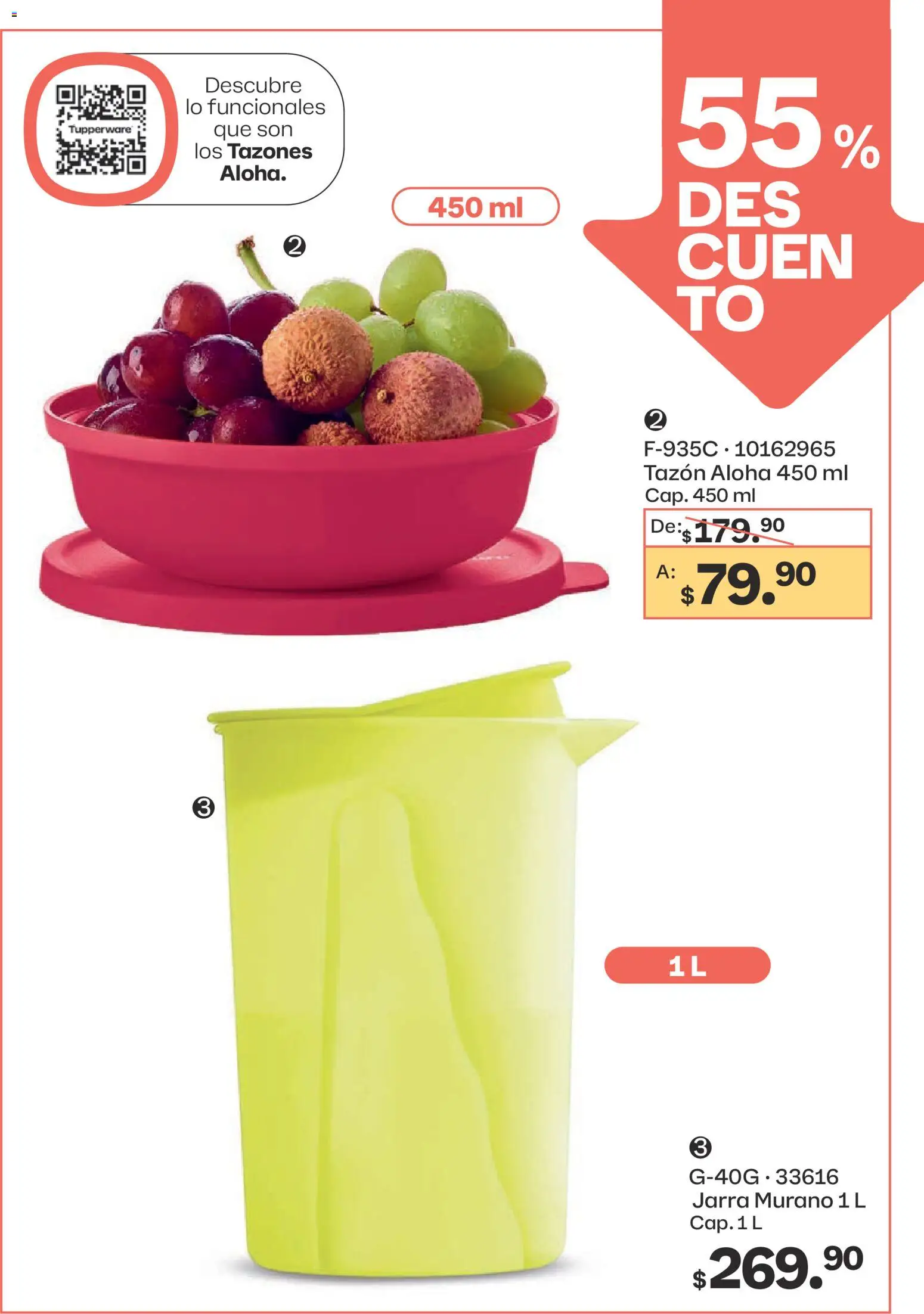 Nuevas ofertas de Tupperware válidas en toda la República Mexicana desde el 23.02.2026. ¡Encuentra las mejores ofertas en Tupperware catálogo! | Página: 17 | Productos: Jarra